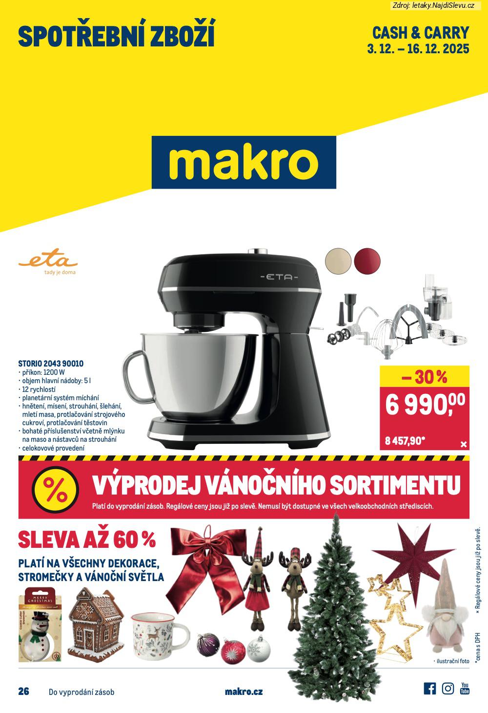 Let�k Makro (3. 12. - 16. 12. 2025) - strana 1 z 8
