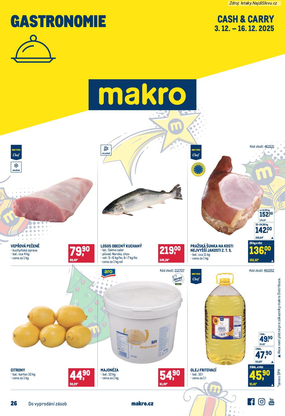Let�k Makro (3. 12. - 16. 12. 2025) - strana 1 z 27
