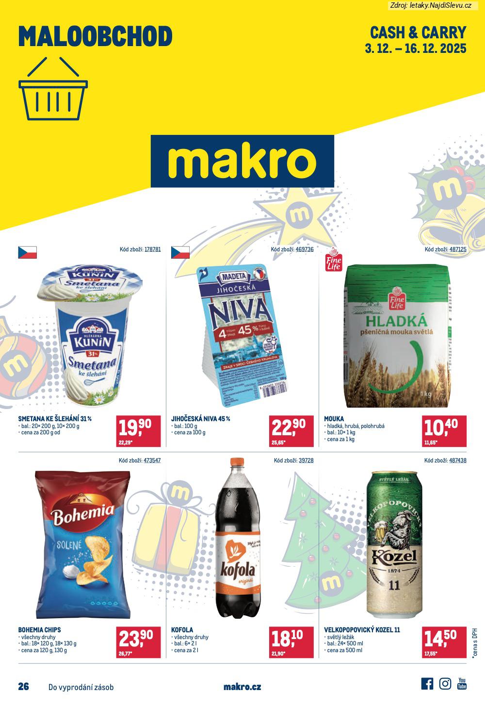 Let�k Makro (3. 12. - 16. 12. 2025) - strana 1 z 18
