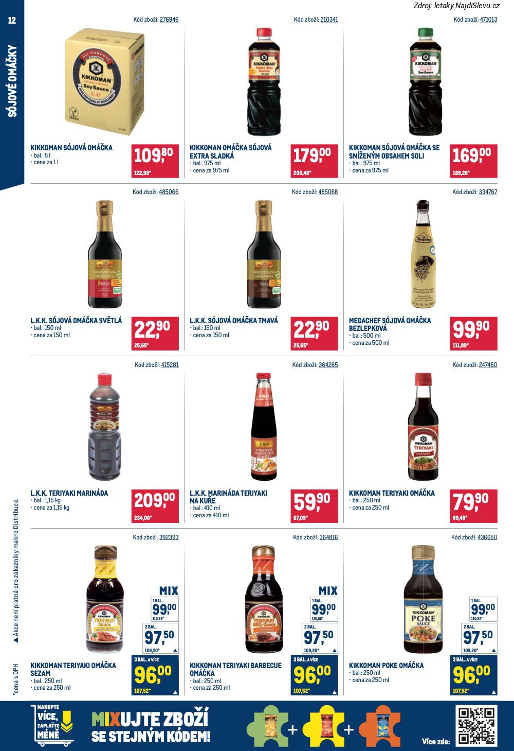 Let�k Makro  Asie (28. 1. - 24. 2. 2026) - str. 12: KIKKOMAN POKE, KIKKOMAN TERIYAKI, L.K.K. TERIYAKI, L.K.K. MARIN�DA