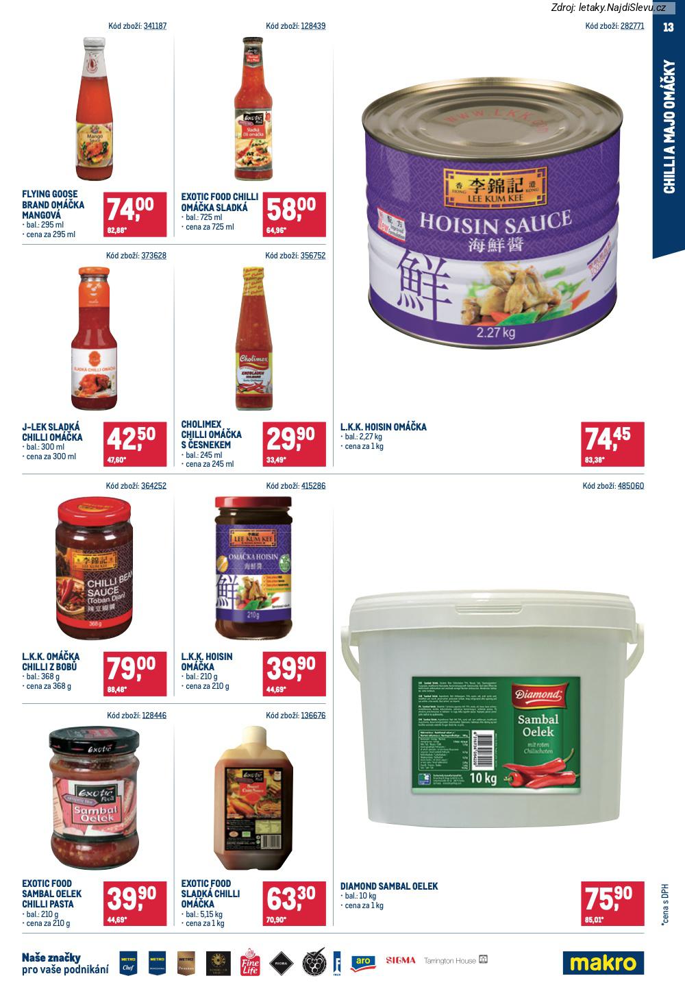 Let�k Makro  Asie (28. 1. - 24. 2. 2026) - str. 13: EXOTIC FOOD, DIAMOND SAMBAL, L.K.K. HOISIN, CHOLIMEX CHILLI
