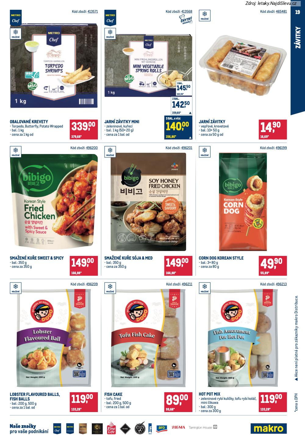 Let�k Makro  Asie (28. 1. - 24. 2. 2026) - str. 19: FISH CAKE, HOT POT, LOBSTER FLAVOURED, CORN DOG