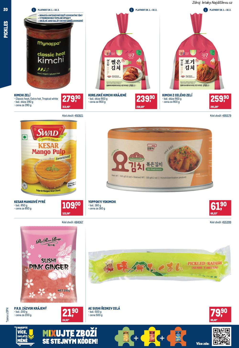 Let�k Makro  Asie (28. 1. - 24. 2. 2026) - str. 20: AE SUSHI, P.R.B. Z�ZVOR, KESAR MANGOV�, YOPPOKYI YOKIMCHI