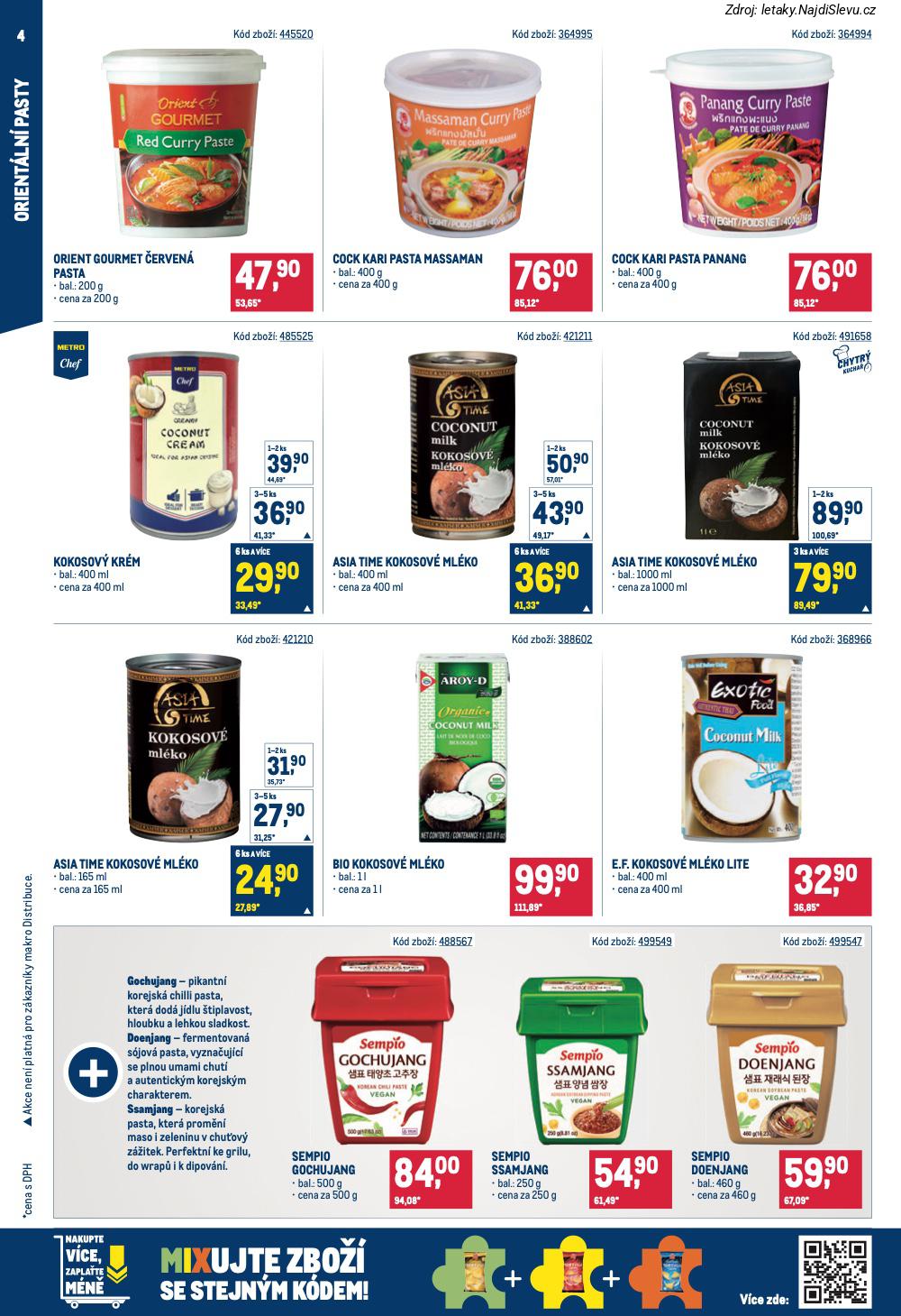 Let�k Makro  Asie (28. 1. - 24. 2. 2026) - str. 4: SEMPIO DOENJANG, SEMPIO SSAMJANG, E.F. KOKOSOV�, SEMPIO GOCHUJANG