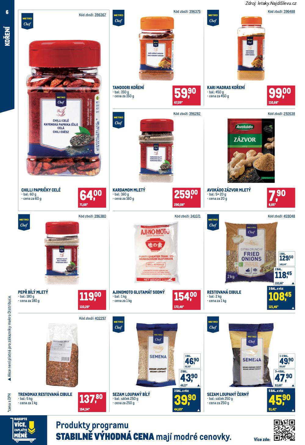 Let�k Makro  Asie (28. 1. - 24. 2. 2026) - str. 6: SEZAM LOUPAN�, PEP� B�L�, AJINOMOTO GLUTAM�T, RESTOVAN� CIBULE