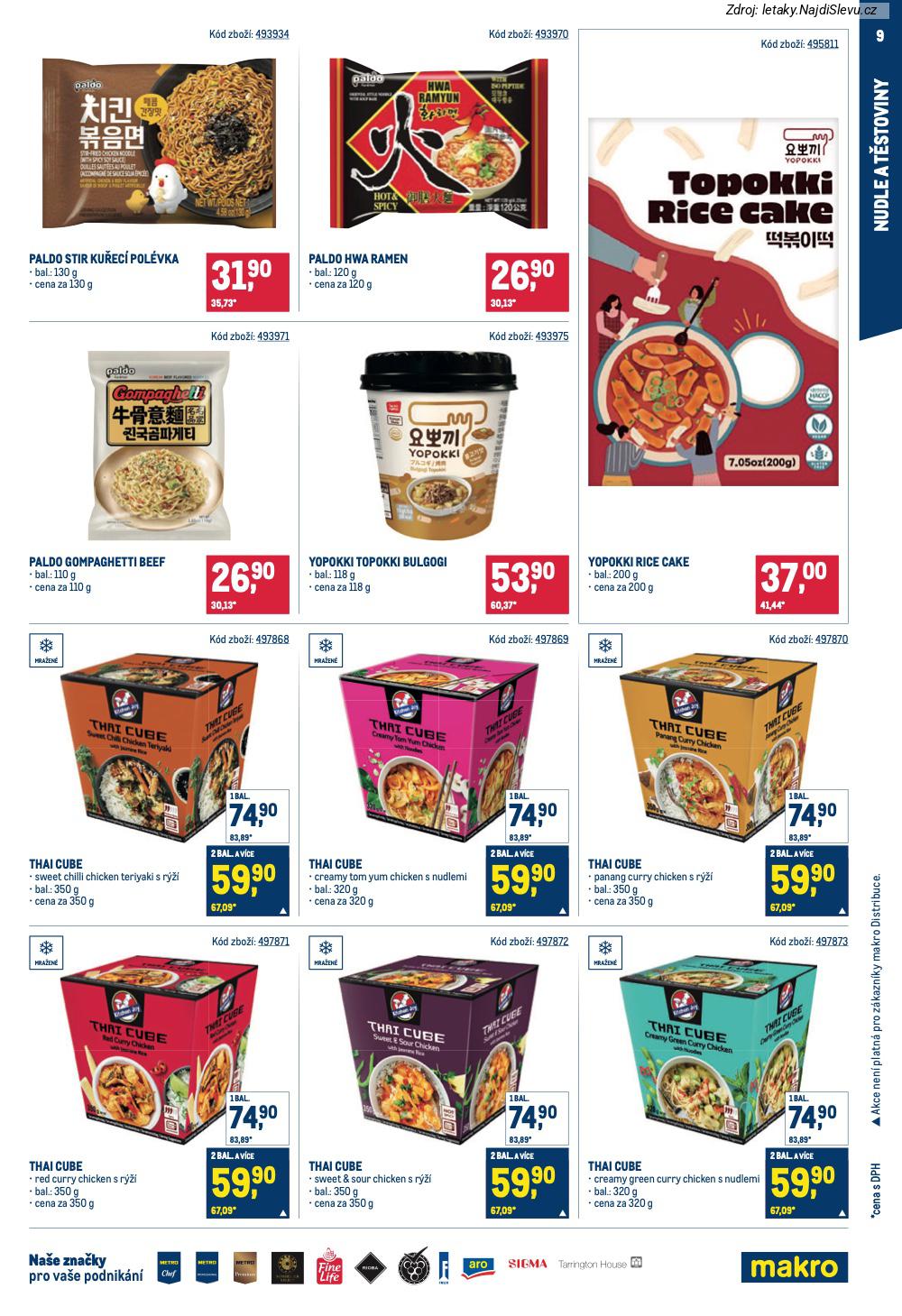 Let�k Makro  Asie (28. 1. - 24. 2. 2026) - str. 9: THAI CUBE, PALDO GOMPAGHETTI, YOPOKKI TOPOKKI, YOPOKKI RICE
