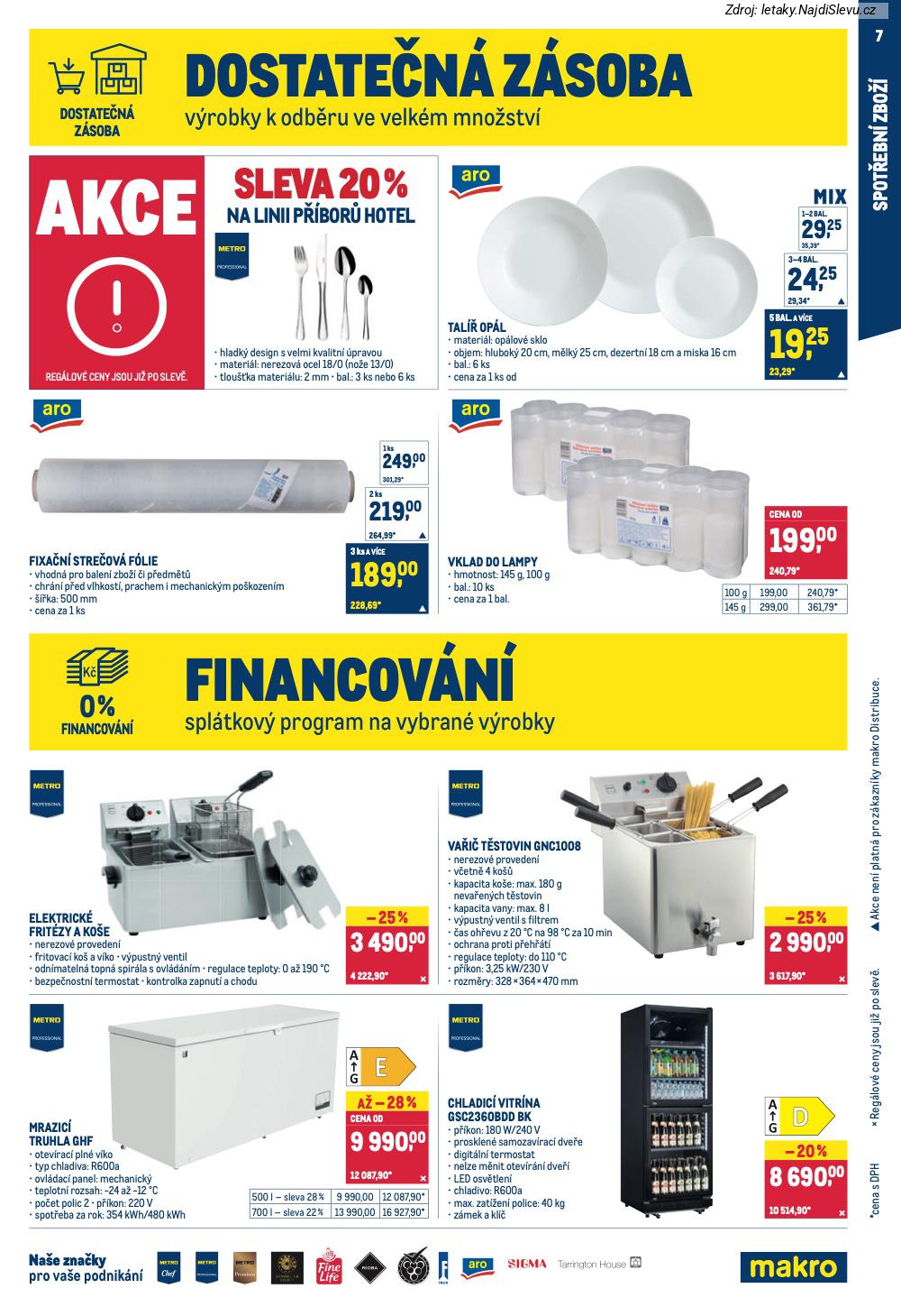 Let�k Makro  Spot�ebn� zbo�� (28. 1. - 10. 2. 2026) - str. 7: Chladic� vitr�na, Mrazic� truhla, Va�i� t�stovin, Elektrick� frit�zy