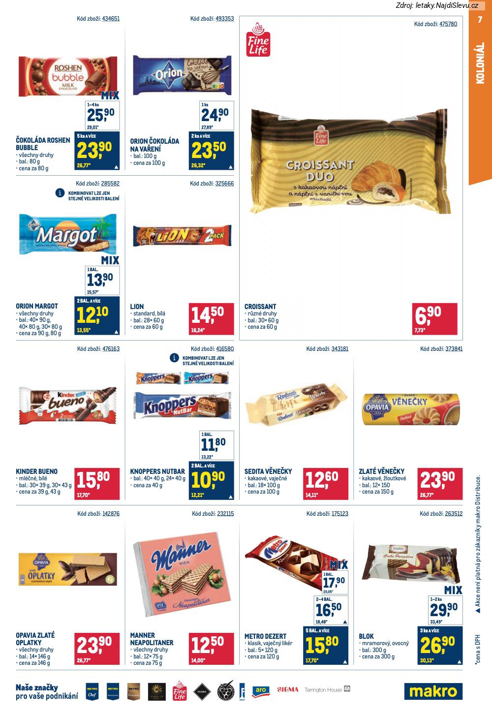 Let�k Makro  Maloobchod (28. 1. - 10. 2. 2026) - str. 7: �okol�da Roshen, Orion �okol�da, Croissant, Orion Margot