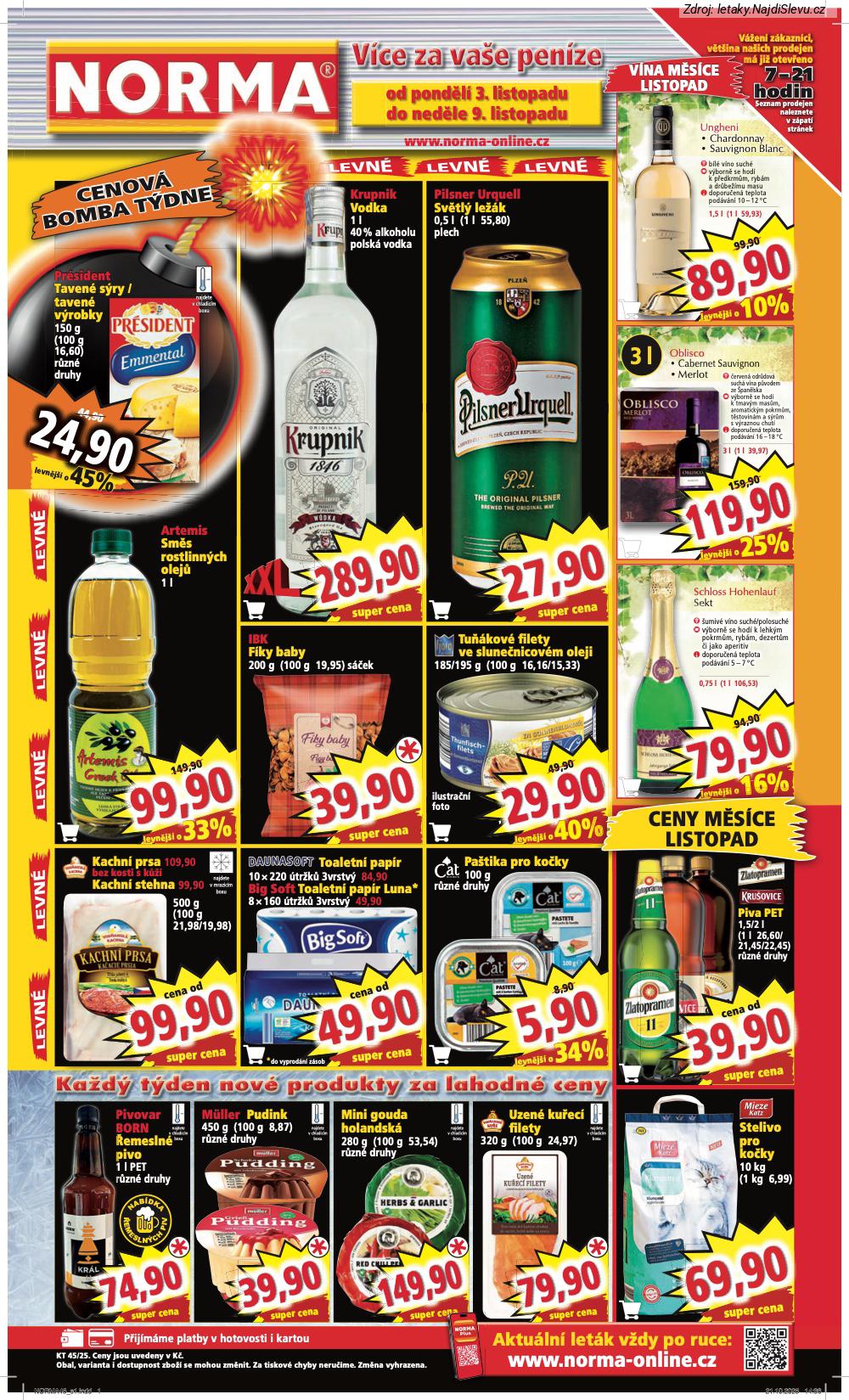 Letk NORMA (3. 11. - 9. 11. 2025) - strana 1 z 10