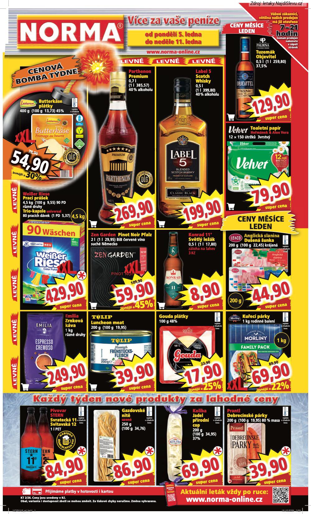 Let�k NORMA (5. 1. - 11. 1. 2026) - strana 1 z 8