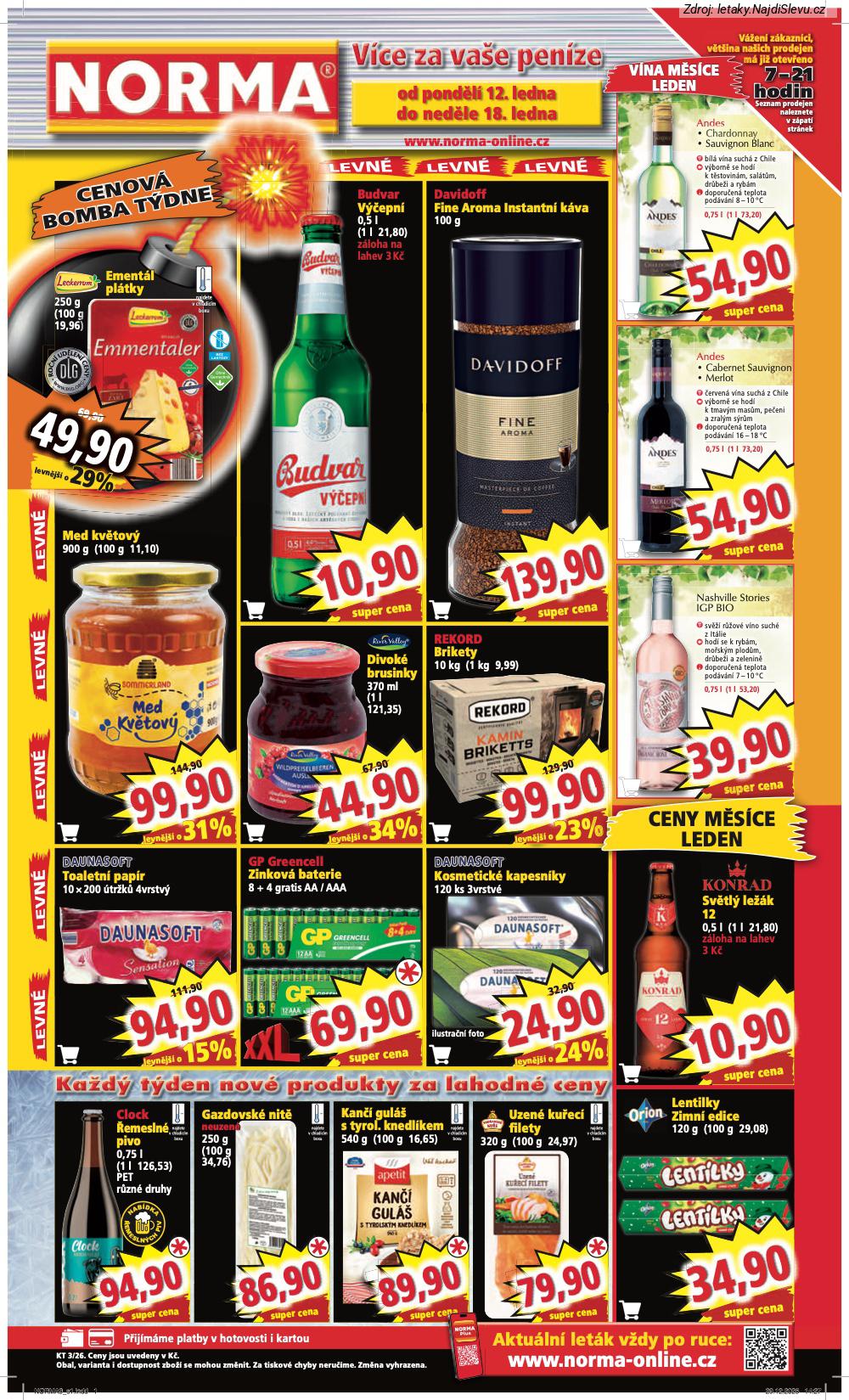 Let�k NORMA (12. 1. - 18. 1. 2026) - strana 1 z 8