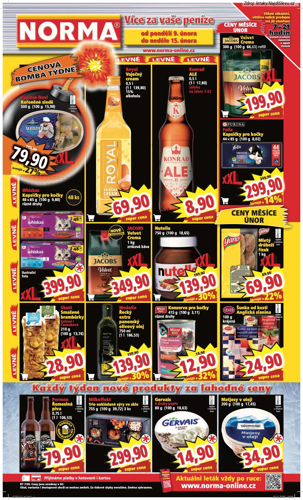 Let�k NORMA  (9. 2. - 15. 2. 2026) - str. 1: Matjesy v, Gervais 4, Milkeffekt Trio, Permon �emesln�