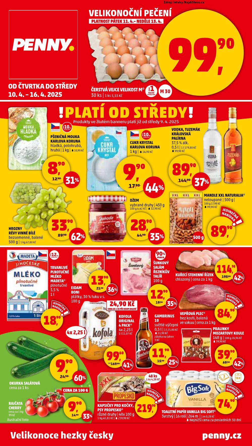Strana 1 - leták PENNY Market (10. 4. - 16. 4. 2025)