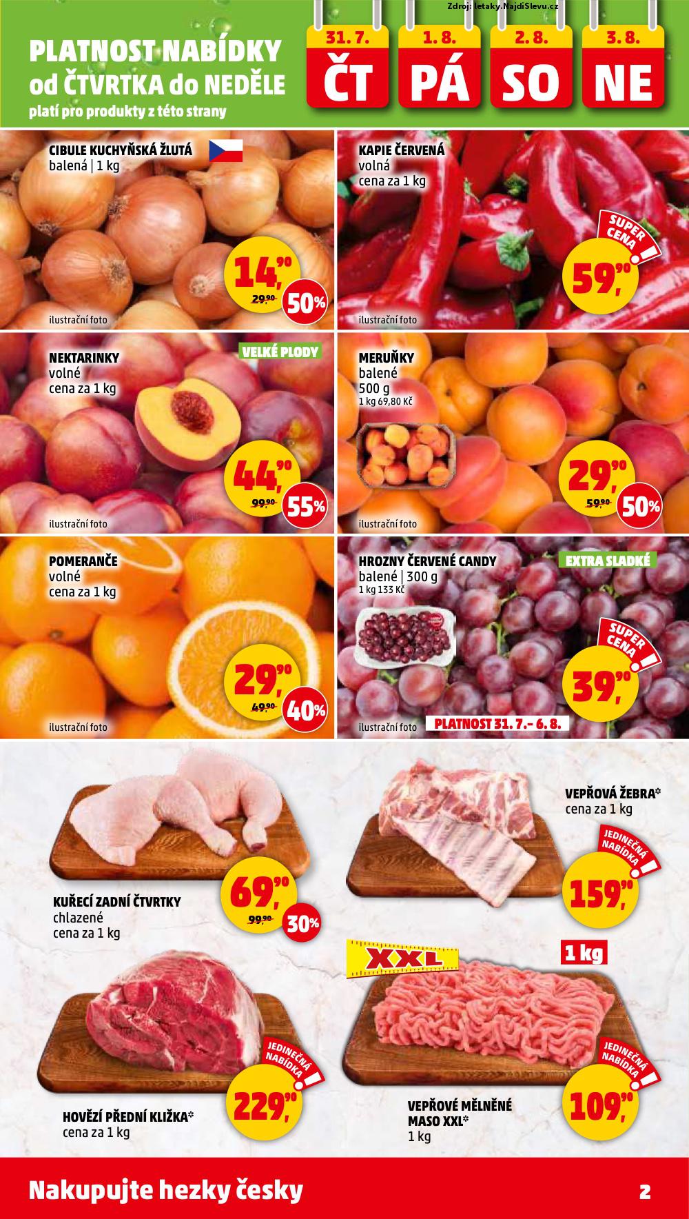 Strana 2 - letk PENNY Market (31. 7. - 6. 8. 2025)