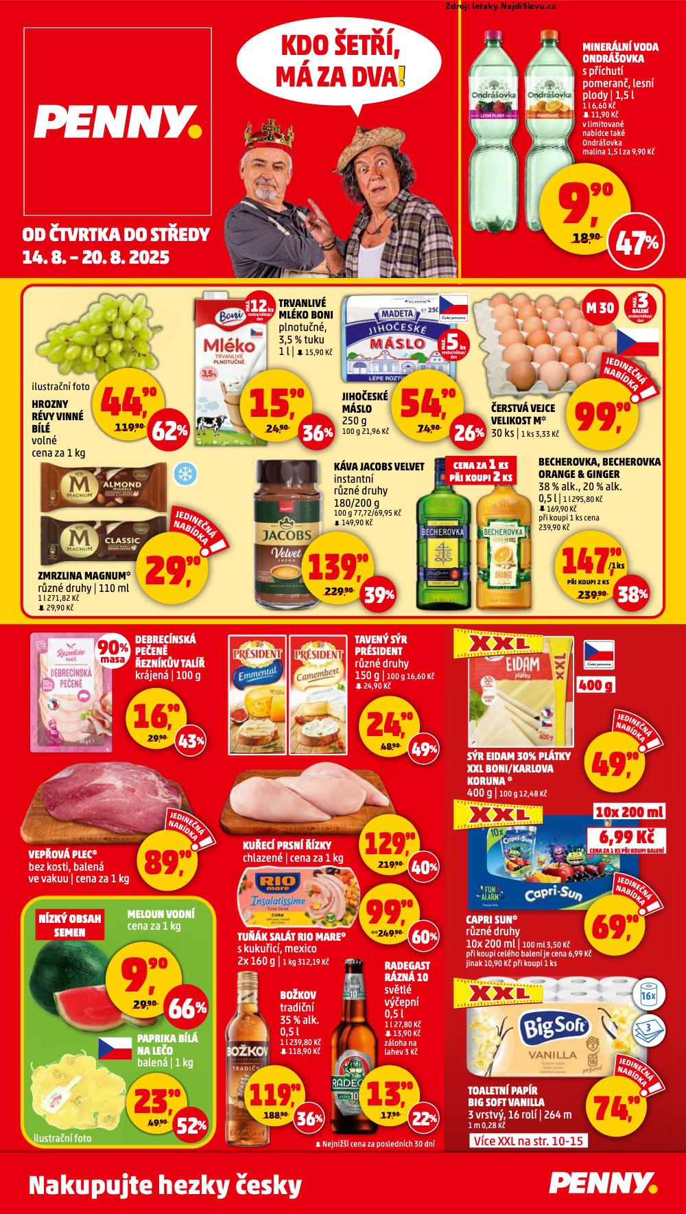 Let�k PENNY Market  (14. 8. - 20. 8. 2025) - str. 1
