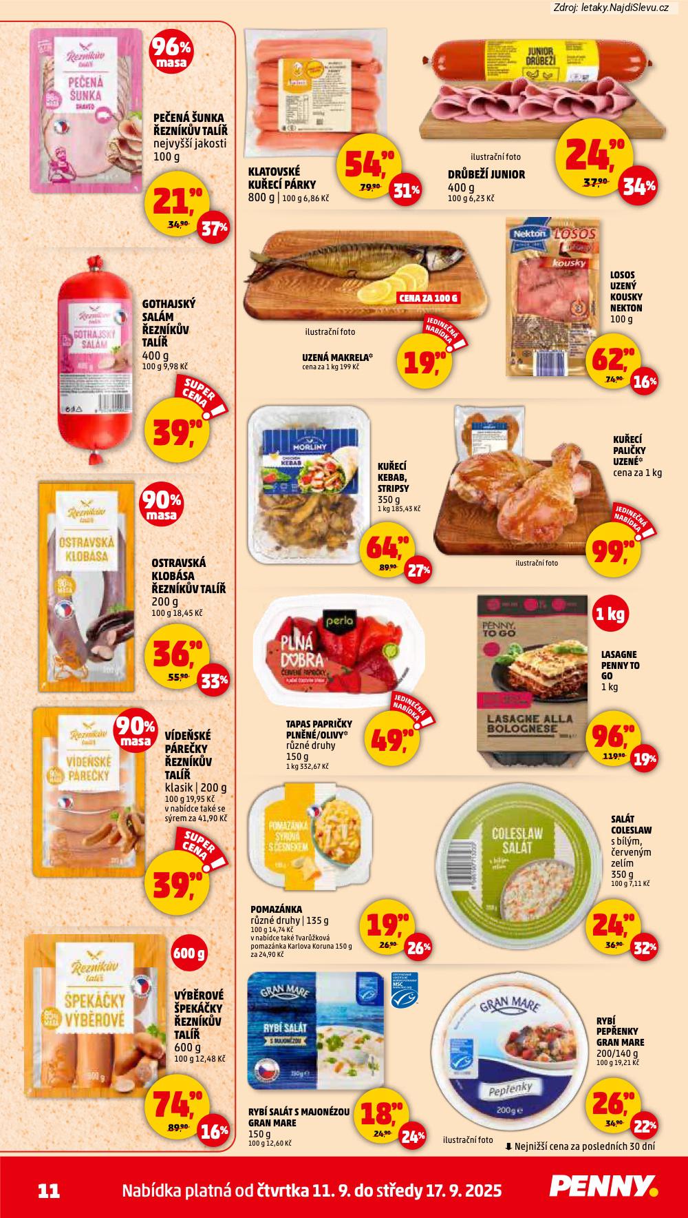 Strana 11 - leták PENNY Market (11. 9. - 17. 9. 2025)