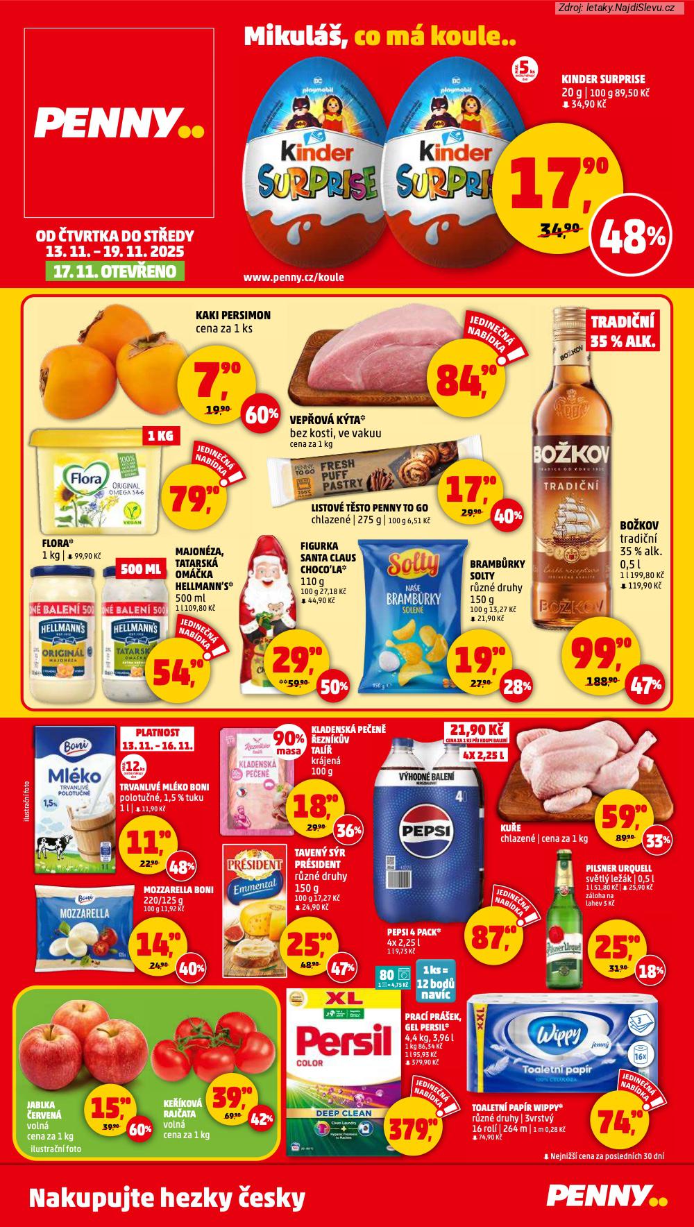 Strana 1 - let�k PENNY Market (13. 11. - 19. 11. 2025)