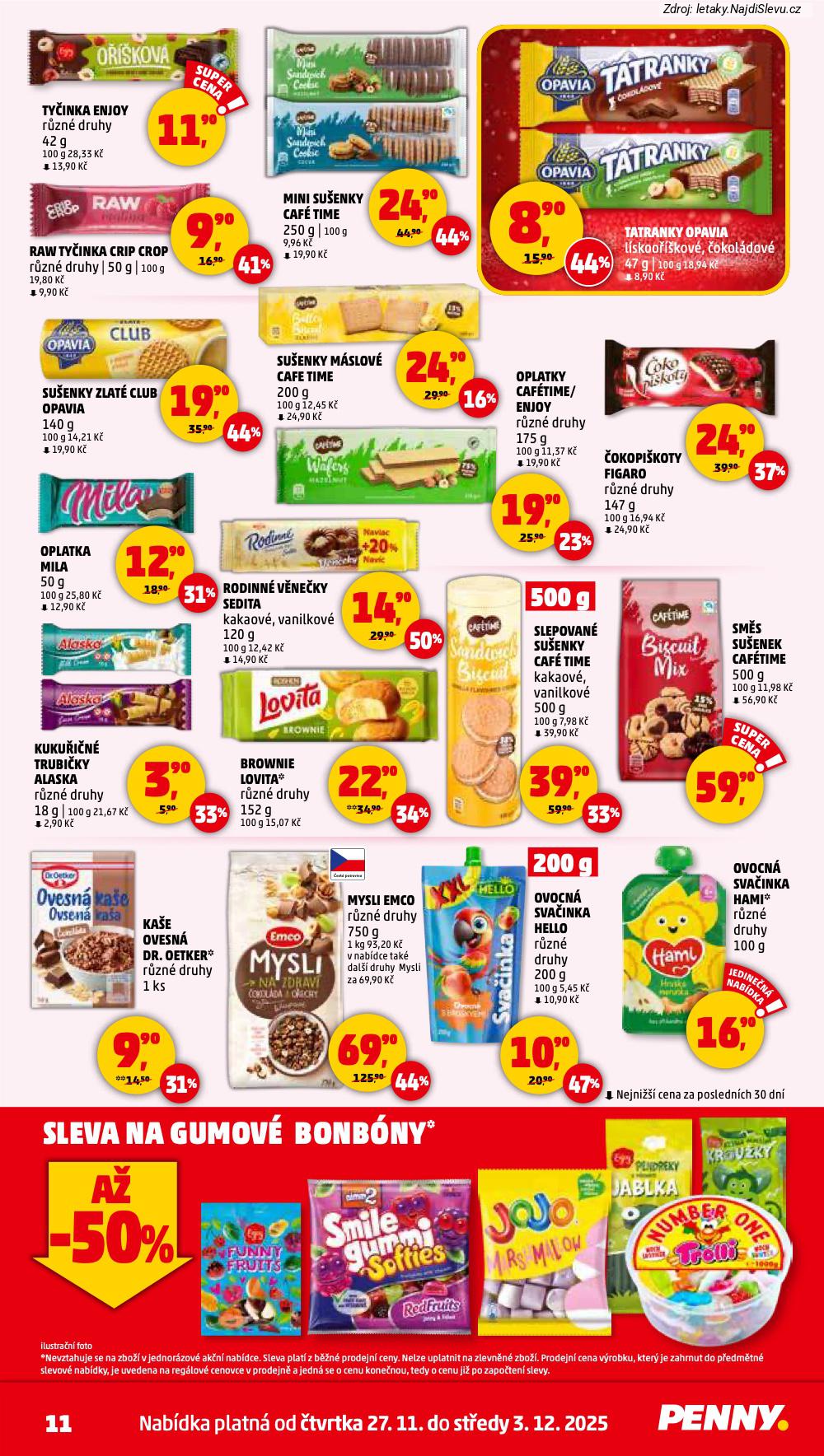 Let�k PENNY Market (27. 11. - 3. 12. 2025) - strana 11 z 37