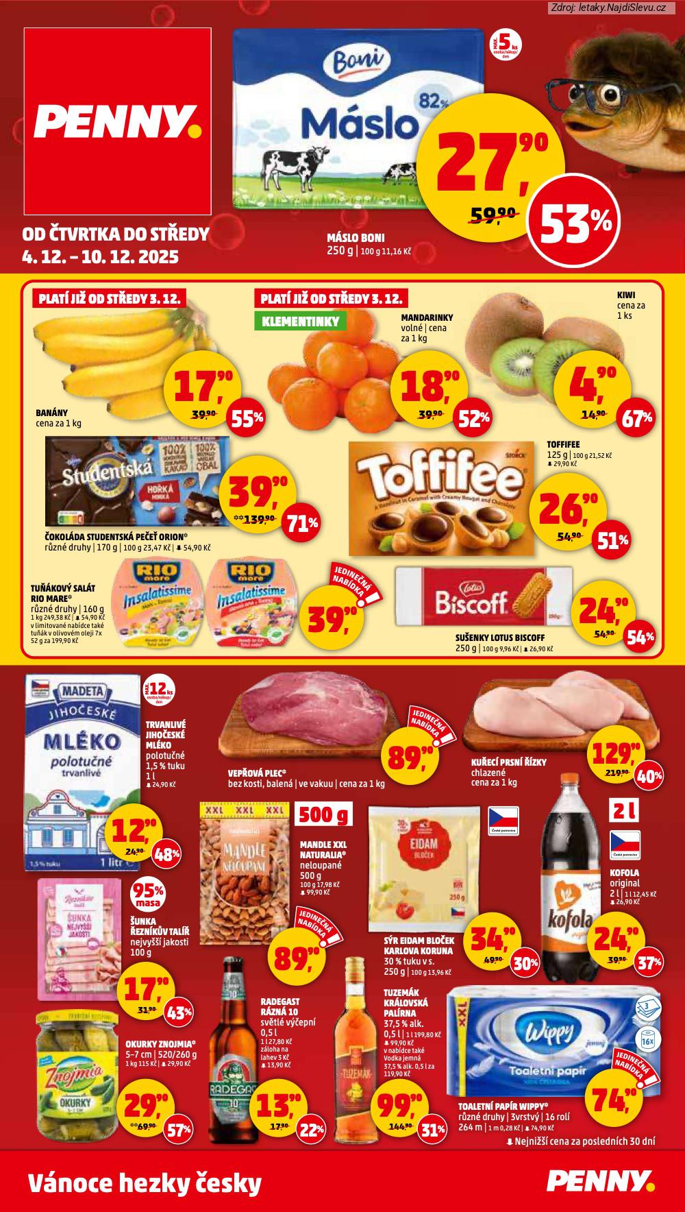 Strana 1 - let�k PENNY Market (4. 12. - 10. 12. 2025)