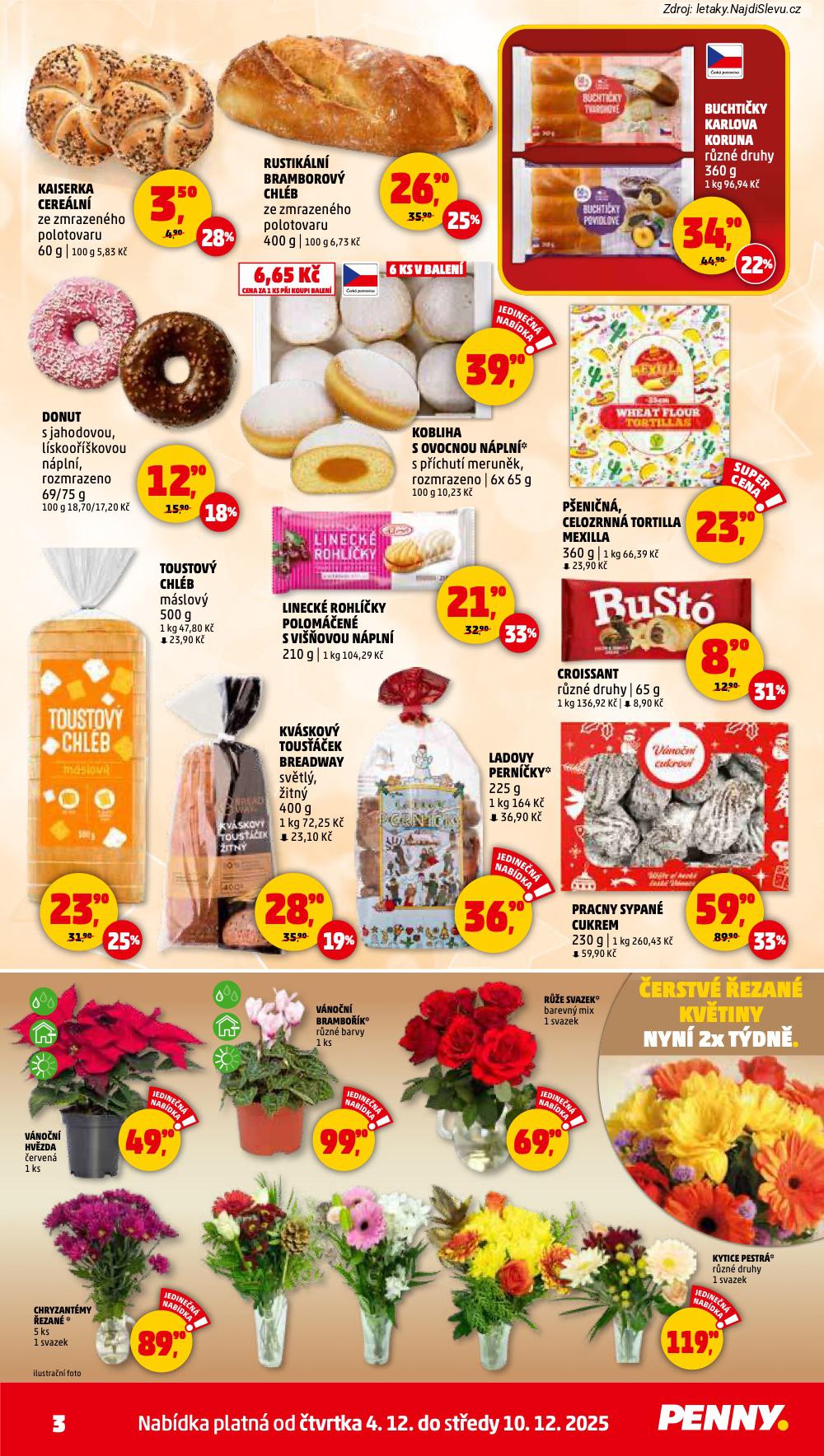 Let�k PENNY Market (4. 12. - 10. 12. 2025) - strana 3 z 42