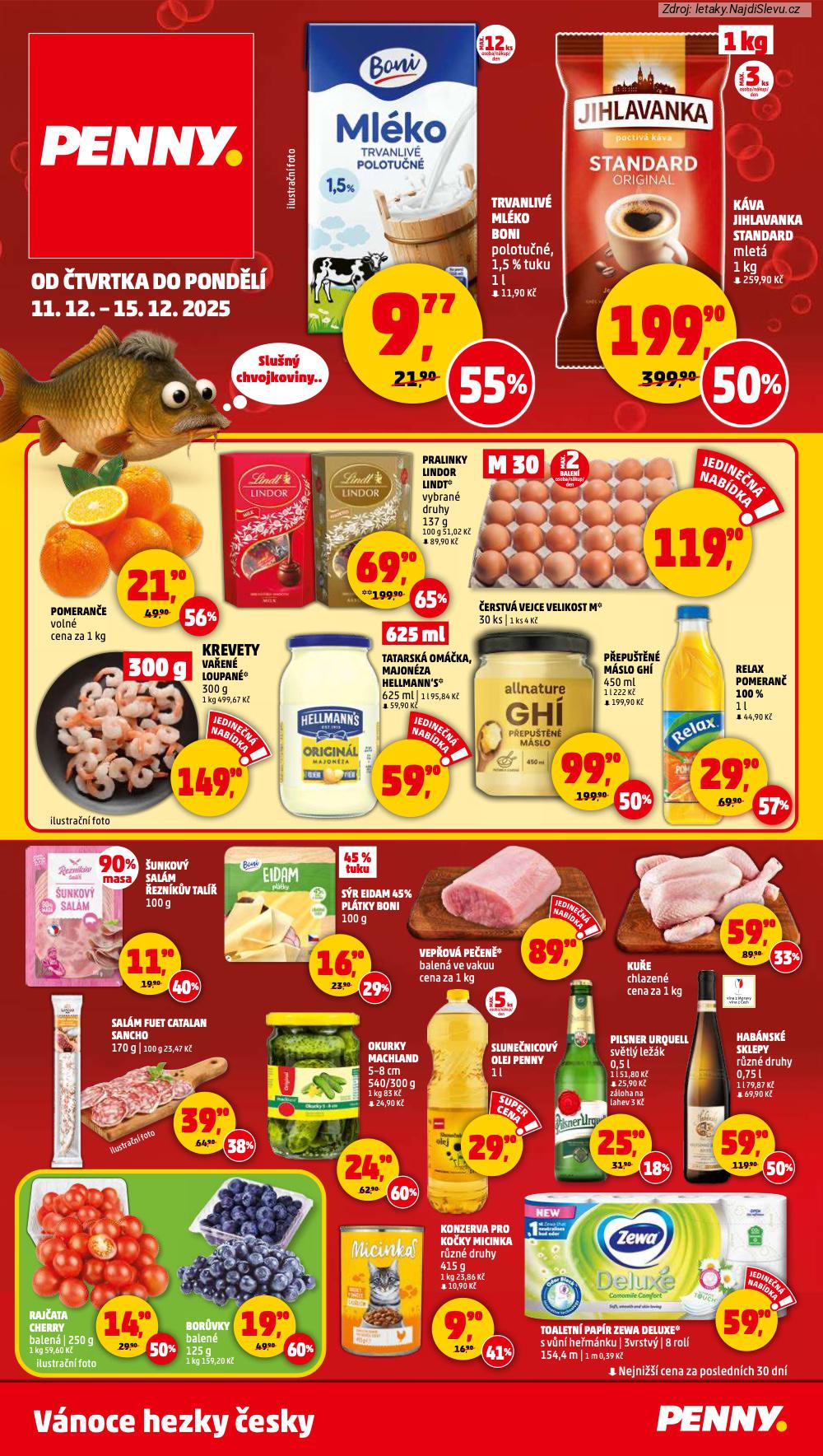 Strana 1 - let�k PENNY Market (11. 12. - 15. 12. 2025)