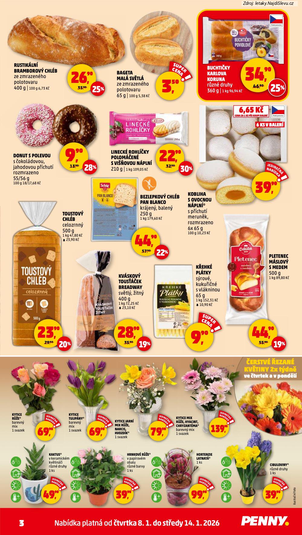 Let�k PENNY Market (8. 1. - 14. 1. 2026) - strana 3 z 30