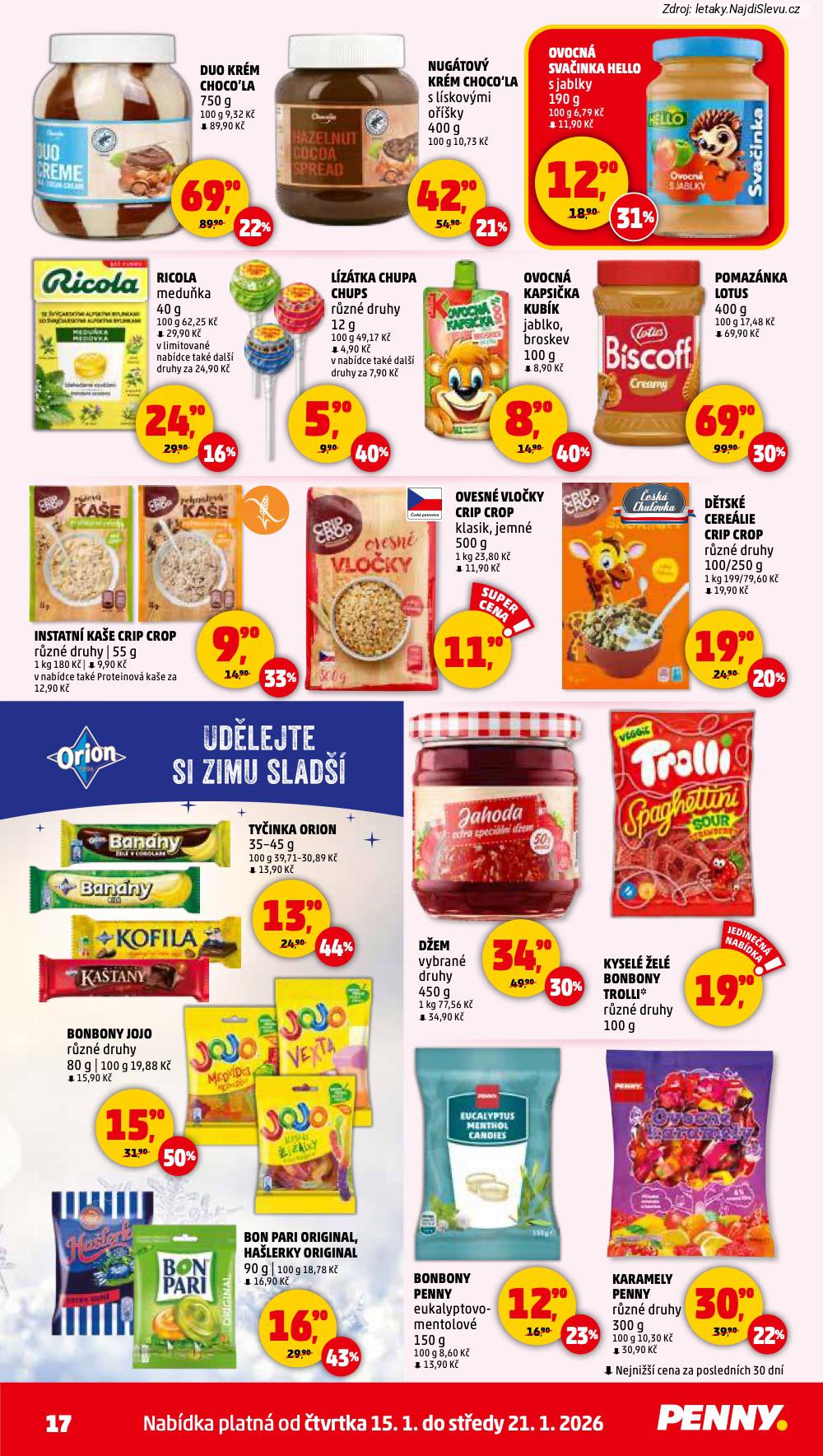 Strana 17 - let�k PENNY Market (15. 1. - 21. 1. 2026)