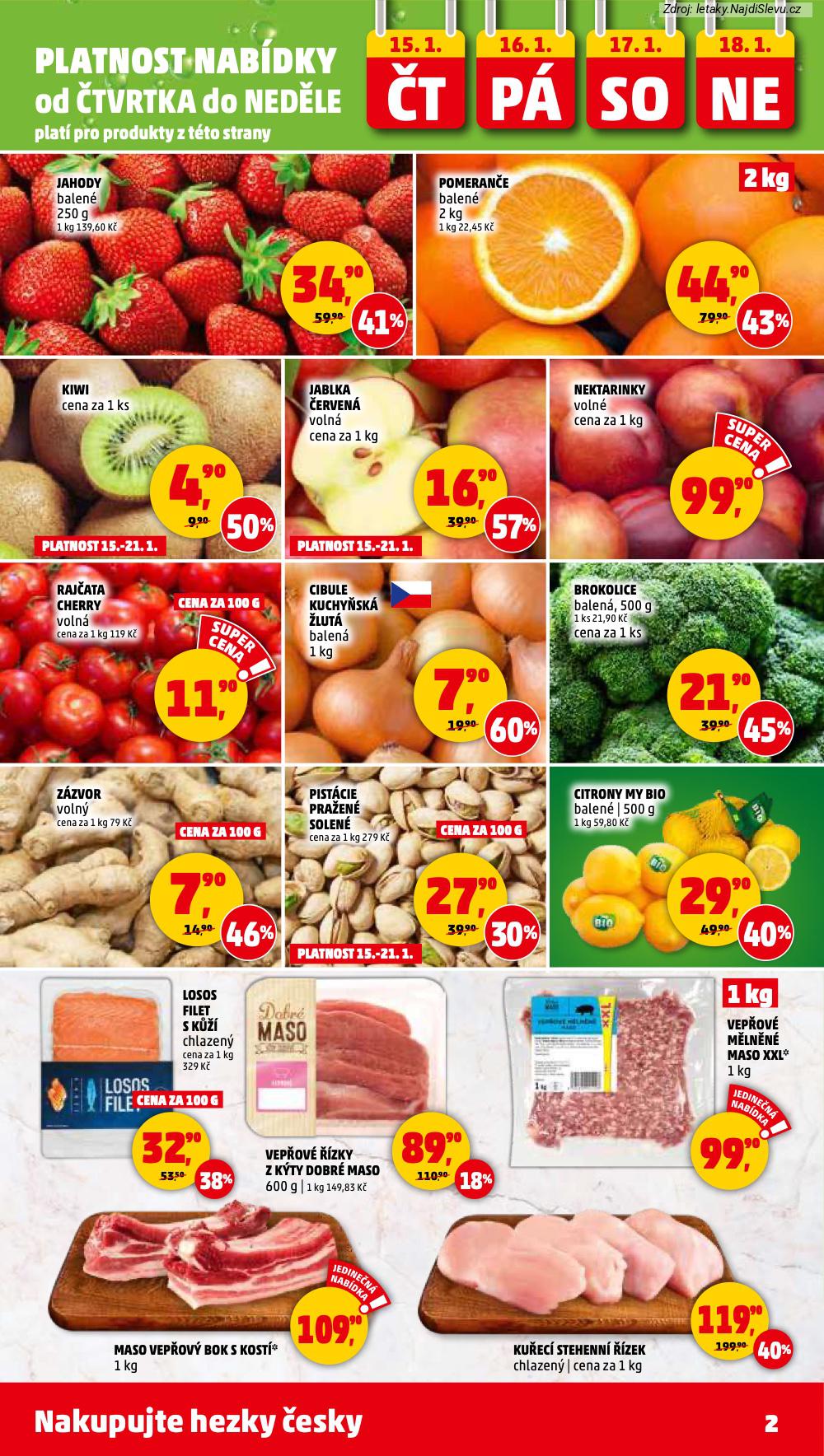 Strana 2 - leták PENNY Market (15. 1. - 21. 1. 2026)