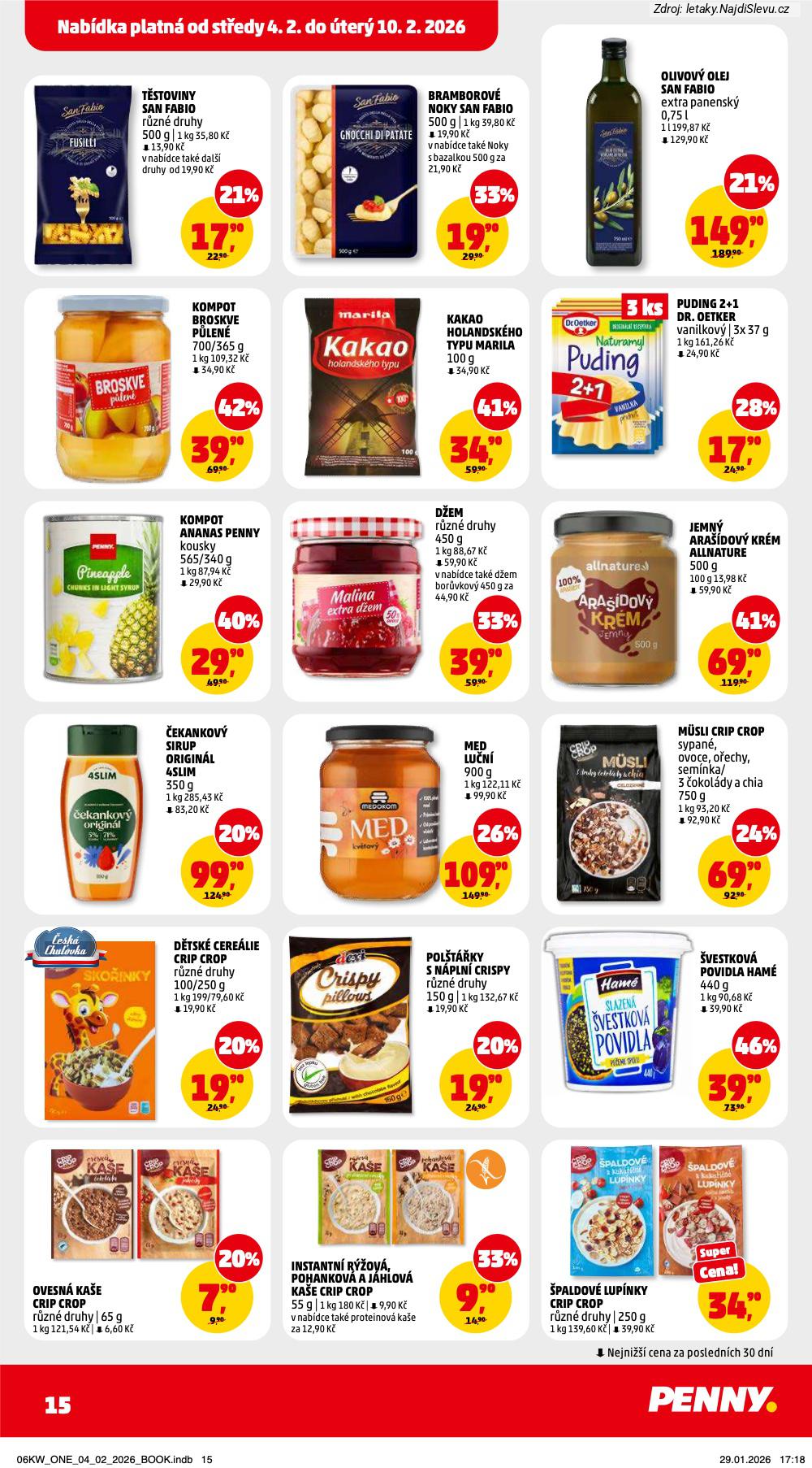 Let�k PENNY Market  (4. 2. - 10. 2. 2026) - str. 15: �EKANKOV� SIRUP, �PALDOV� LUP�NKY, INSTANTN� J�HLOV�, INSTANTN� POHANKOV�