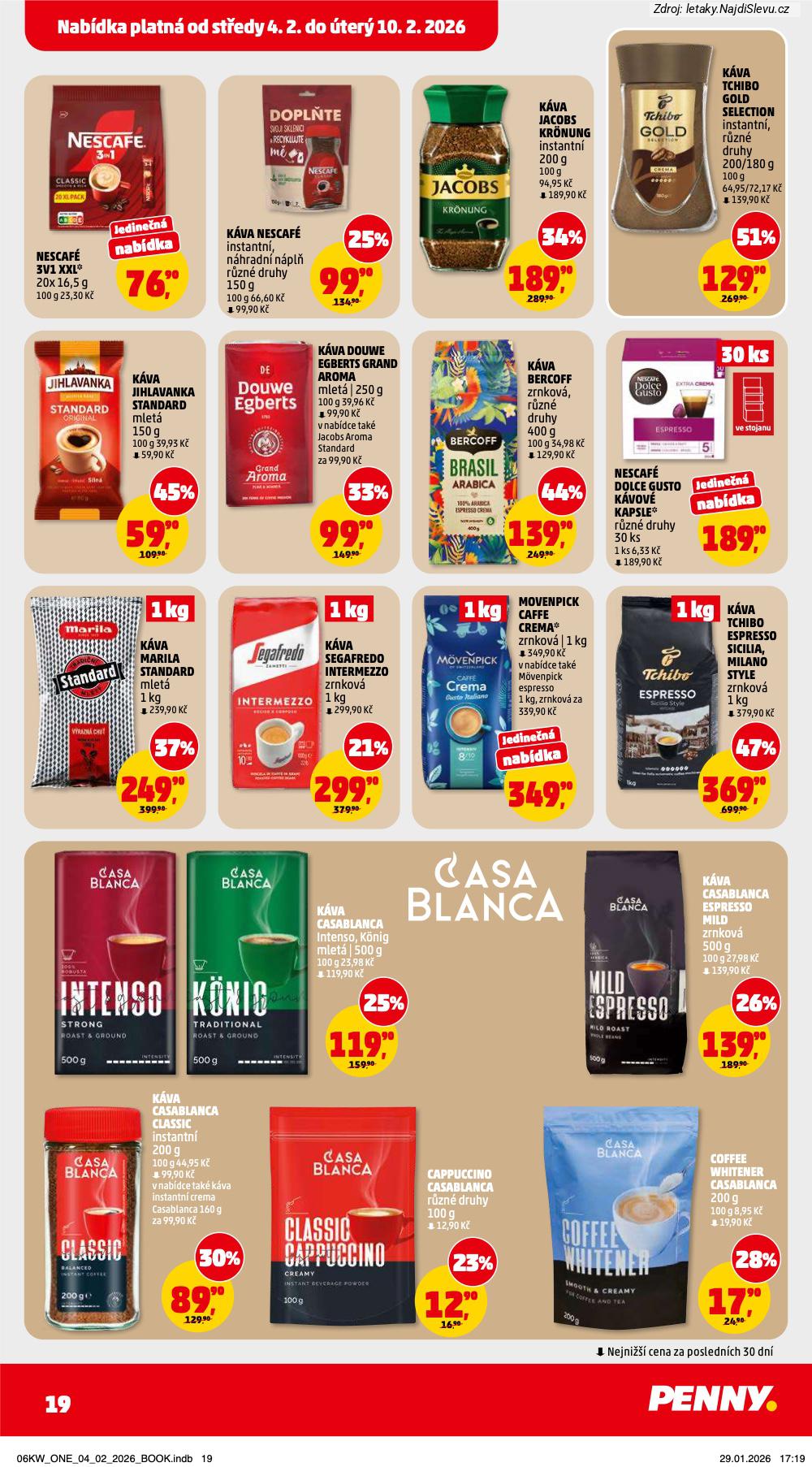 Let�k PENNY Market  (4. 2. - 10. 2. 2026) - str. 19: K�VA CASABLANCA, K�VA TCHIBO, MOVENPICK K�VA, K�VA MARILA