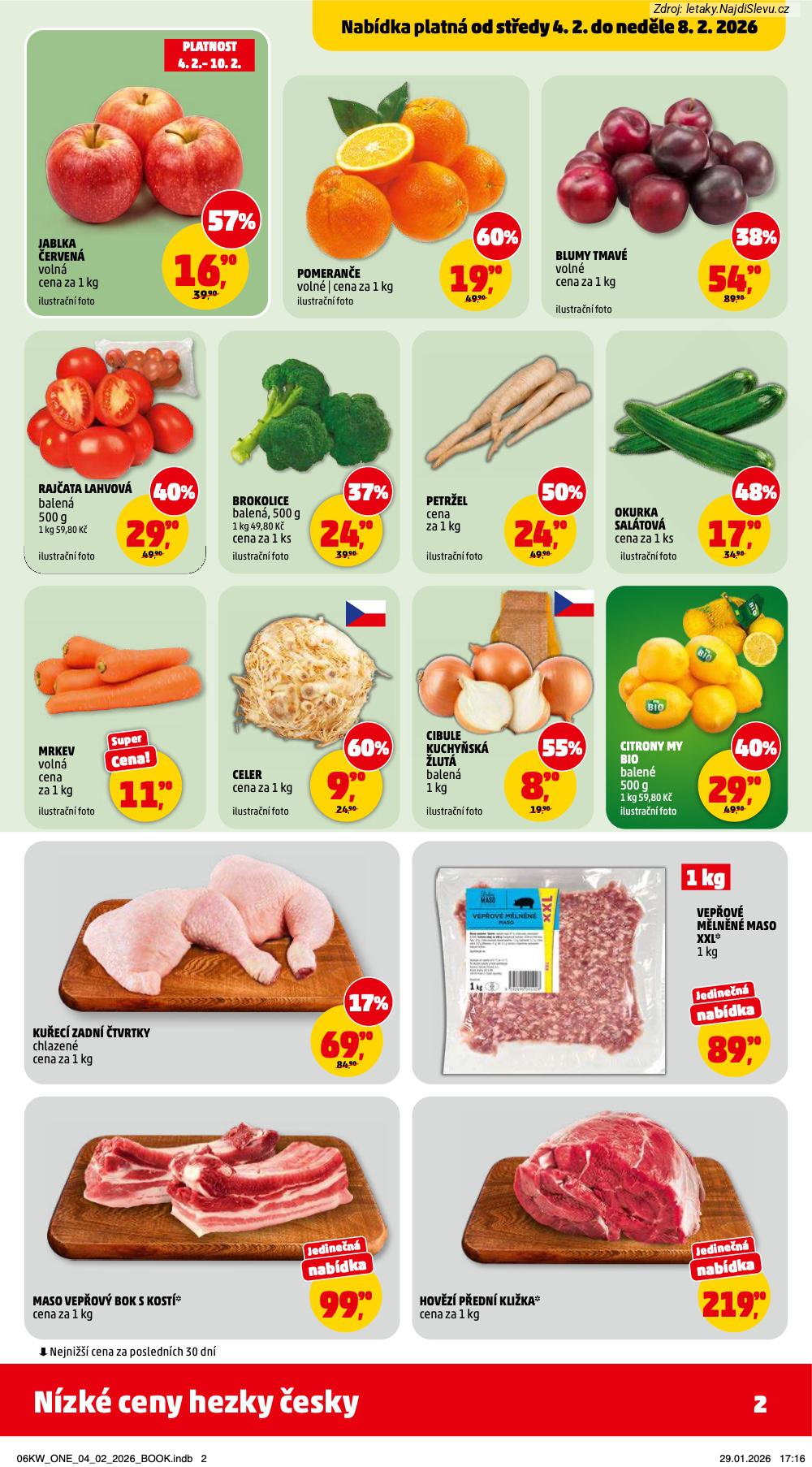 Let�k PENNY Market  (4. 2. - 10. 2. 2026) - str. 2: HOV�Z� P�EDN�, MASO VEP�OV�, VEP�OV� M�LN�N�, KU�EC� ZADN�