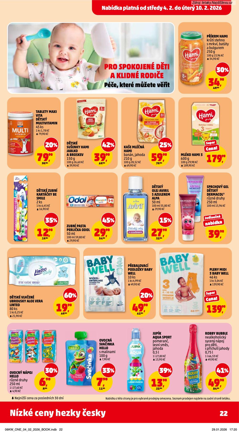 Let�k PENNY Market  (4. 2. - 10. 2. 2026) - str. 22: HAMI MASOZELENINOV�, TABLETY MAXI, HAMI D�TSK�, HAMI ML��N�