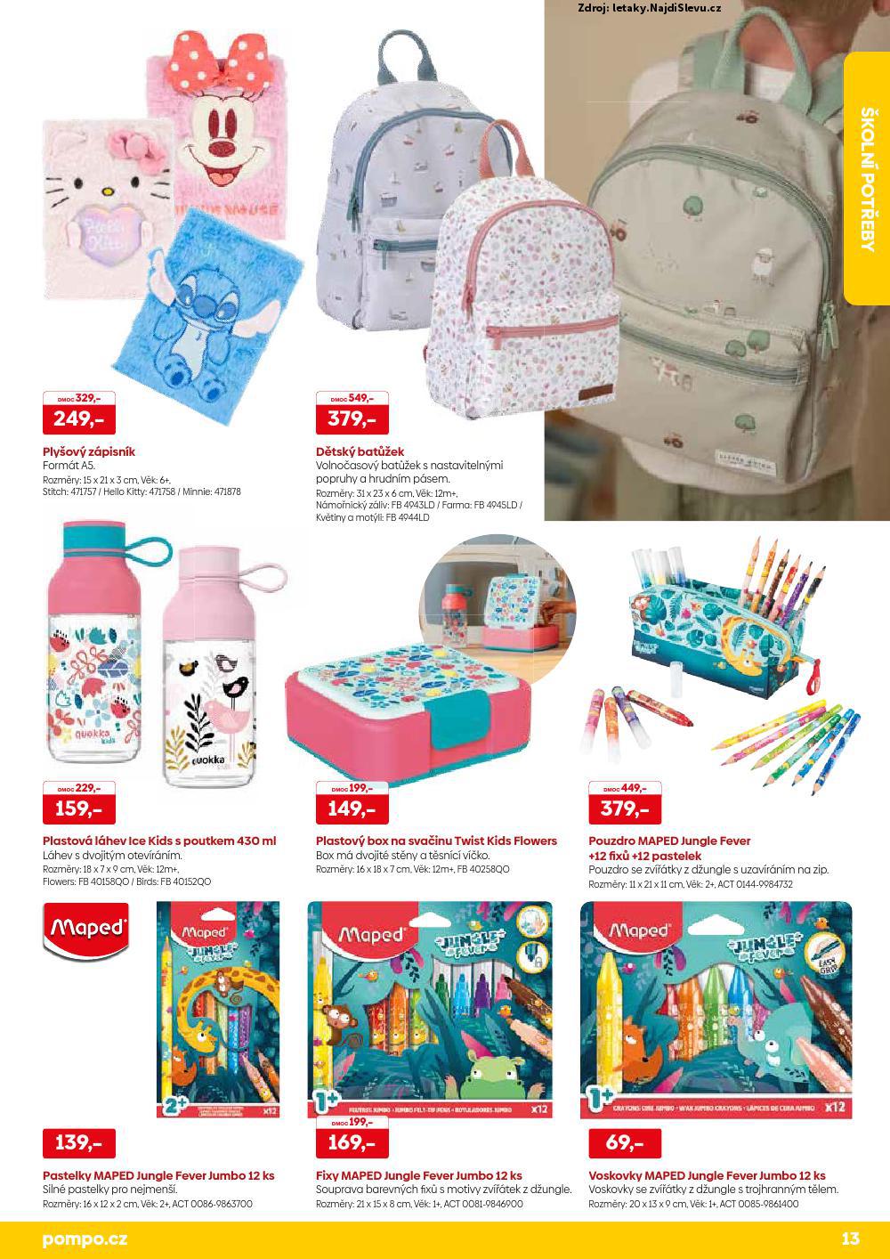 Let�k POMPO  Zp�tky do �koly (do 31. 8. 2025) - str. 13