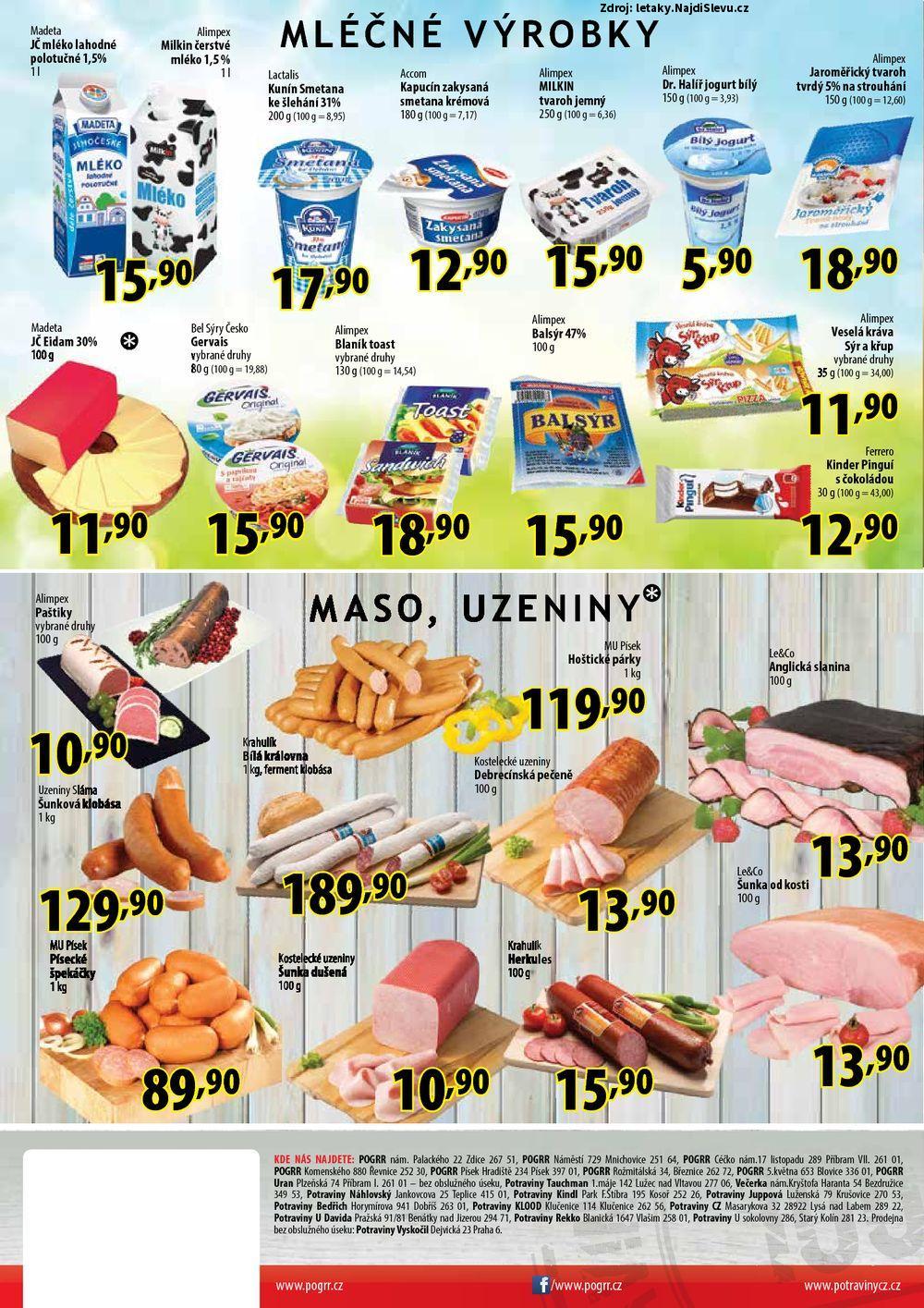 Strana 1 - letk Potraviny CZ (10. 5. - 22. 5. 2017)