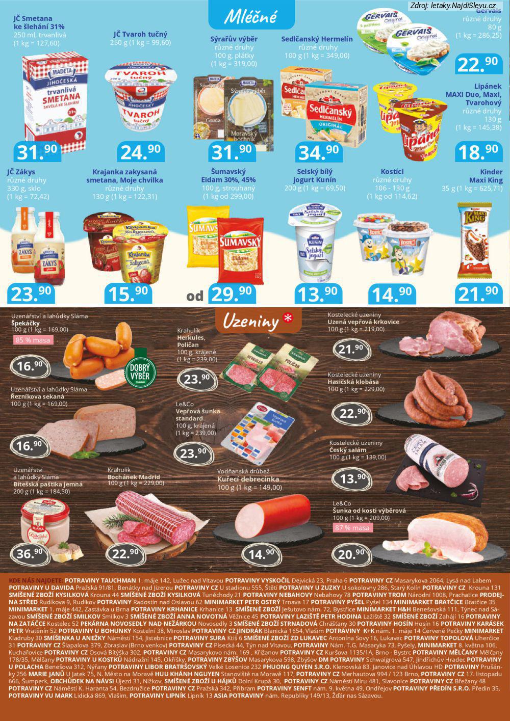 Let�k Potraviny CZ  (8. 10. - 20. 10. 2025) - str. 1