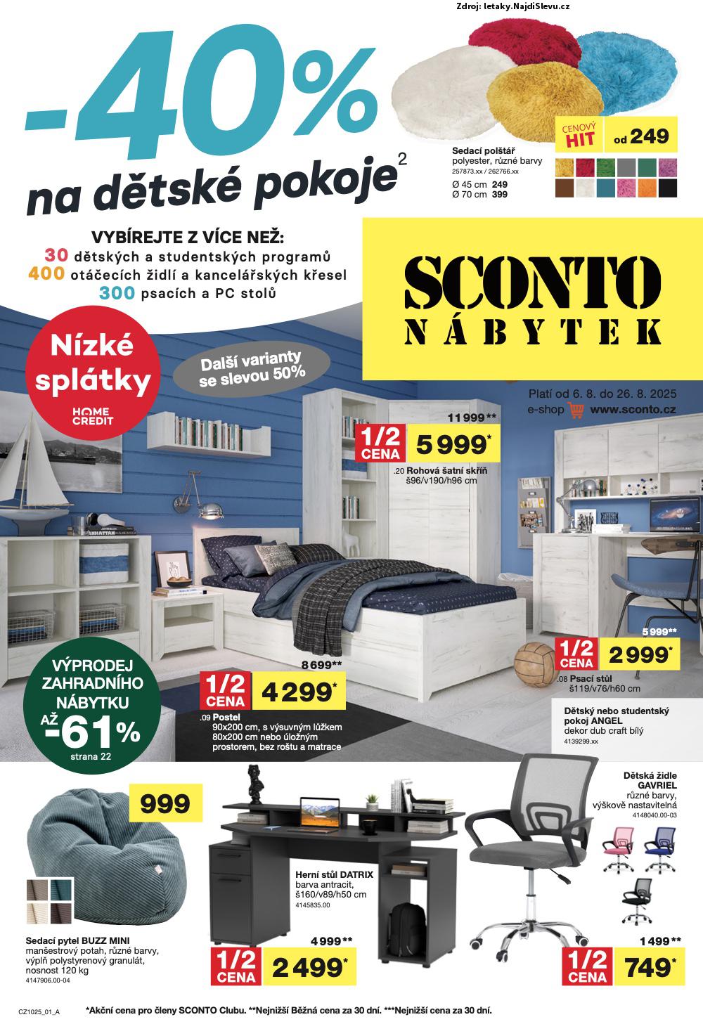 Let�k Sconto N�bytek  (6. 8. - 26. 8. 2025) - str. 1