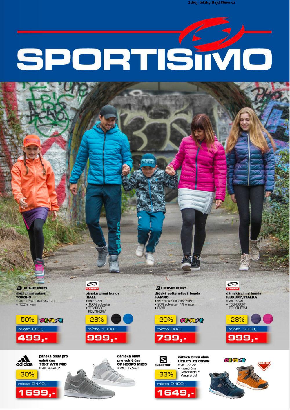 Strana 1 - letk Sportisimo (12. 10. - 25. 10. 2017)
