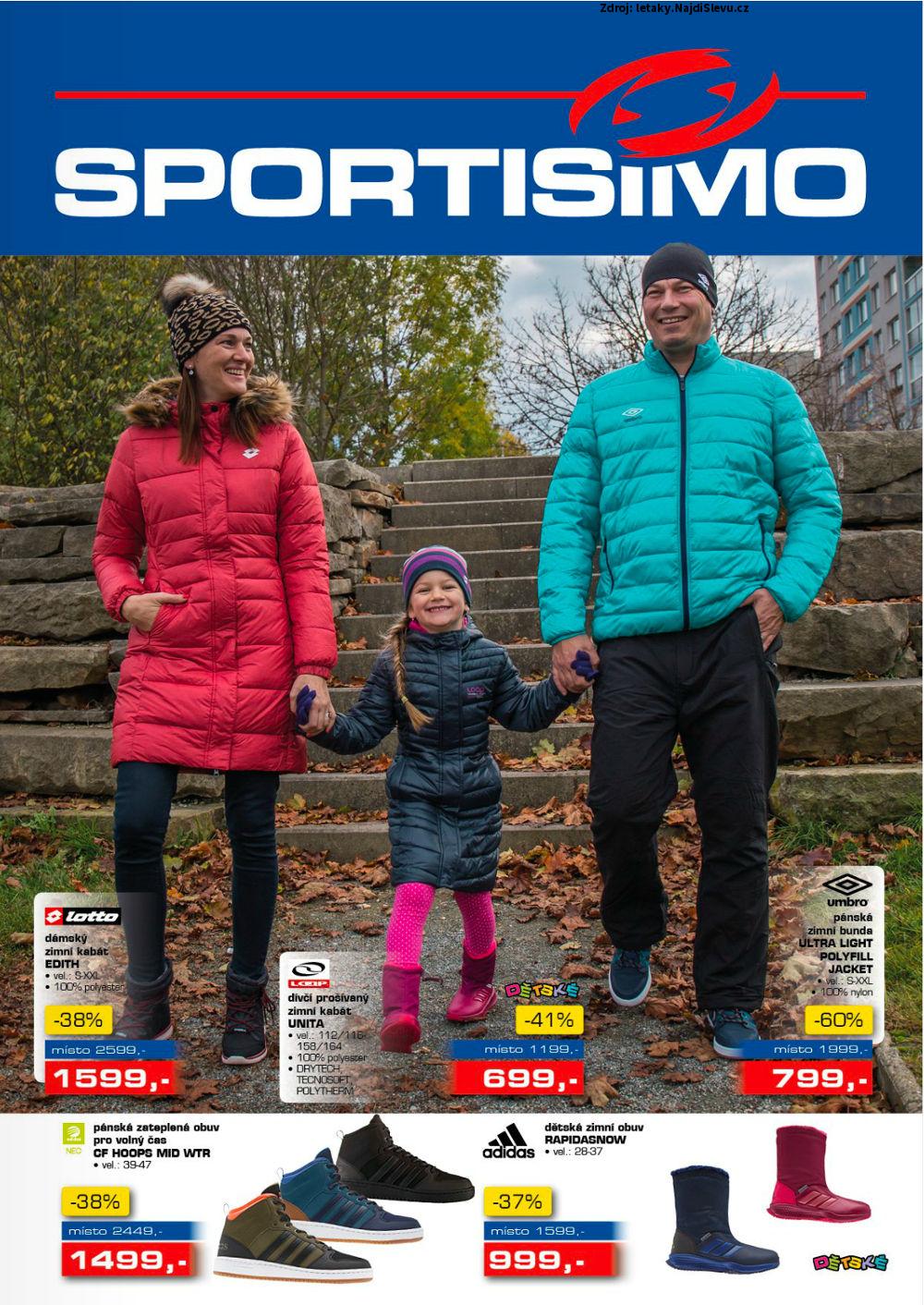 Strana 1 - letk Sportisimo (9. 11. - 22. 11. 2017)
