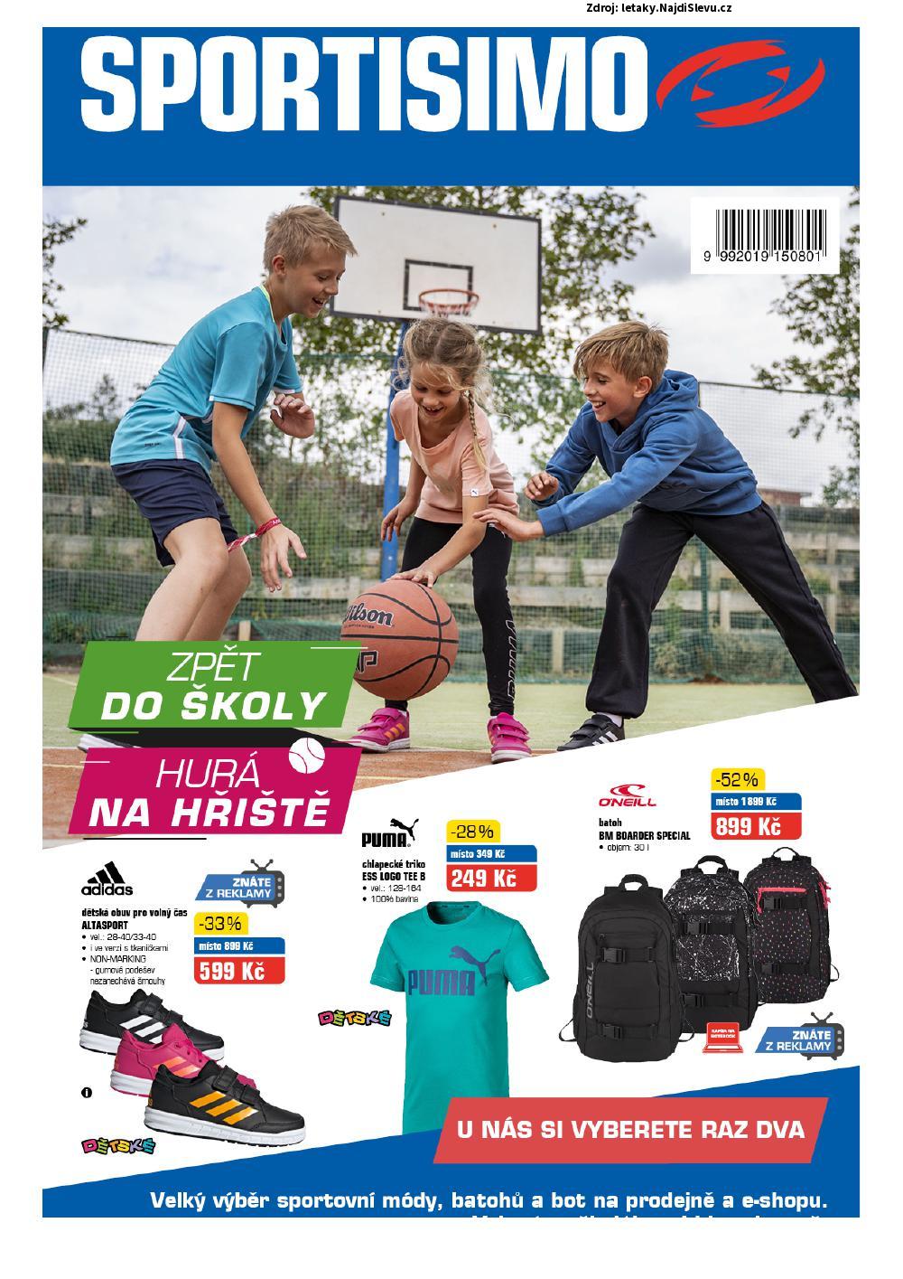 Strana 1 - letk Sportisimo (15. 8. - 26. 8. 2019)