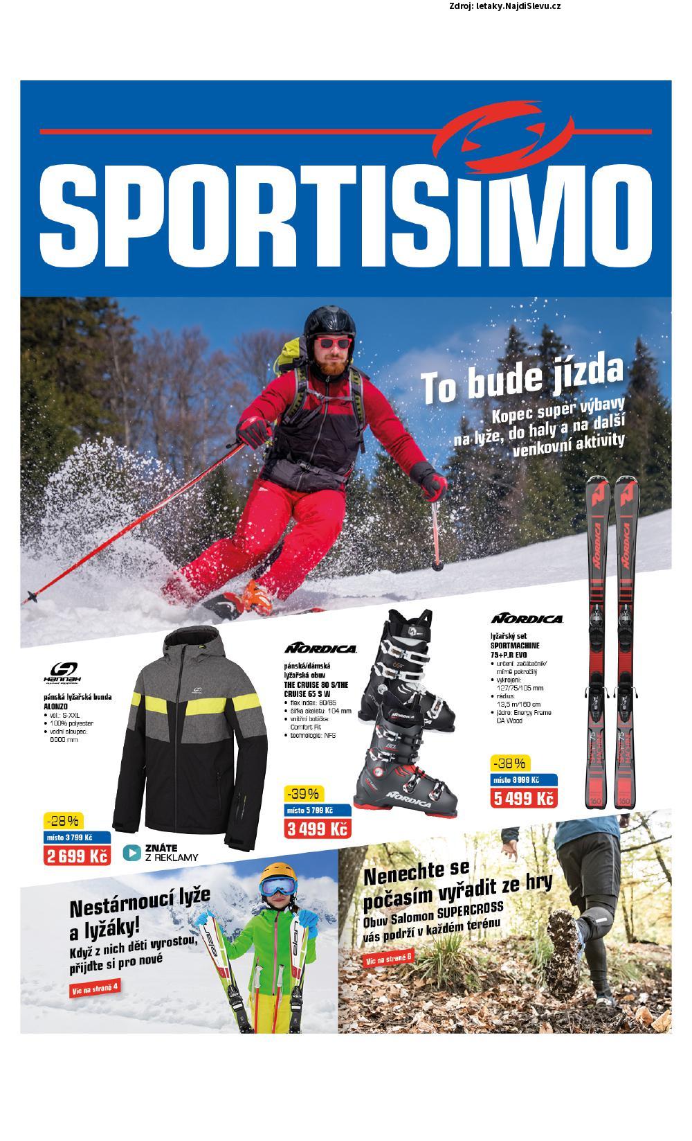 Strana 1 - letk Sportisimo (7. 11. - 20. 11. 2019)