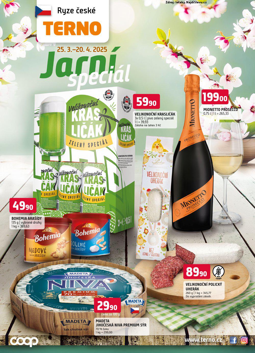 Strana 1 - leták TERNO (25. 3. - 20. 4. 2025)