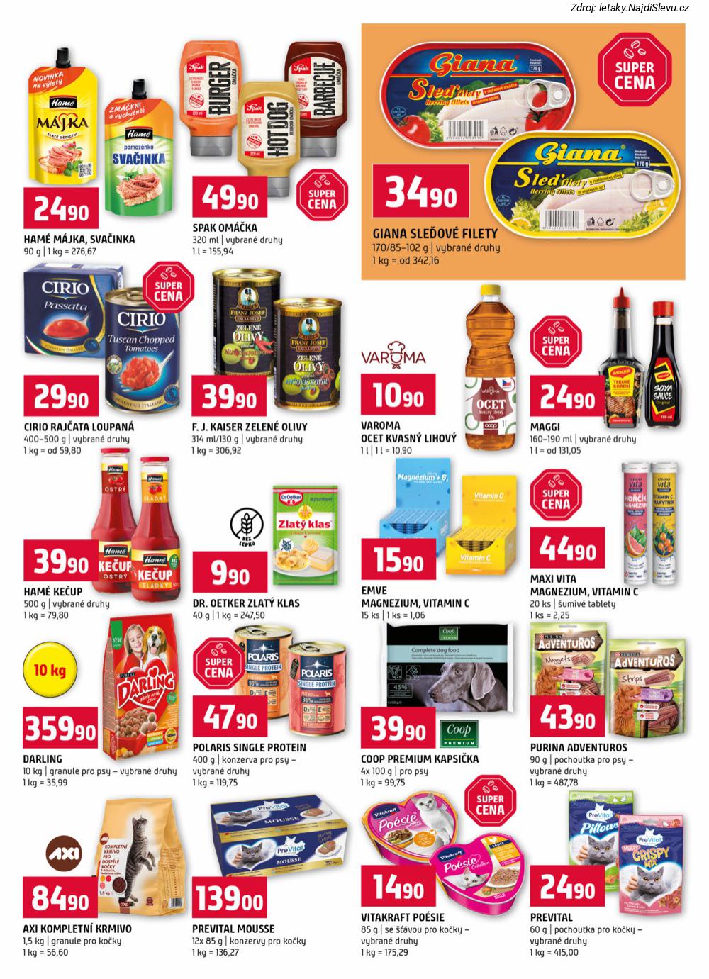 Let�k TERNO  (4. 2. - 10. 2. 2026) - str. 11: Prevital, Prevital Mousse, Vitakraft Po�sie, Purina Adventuros