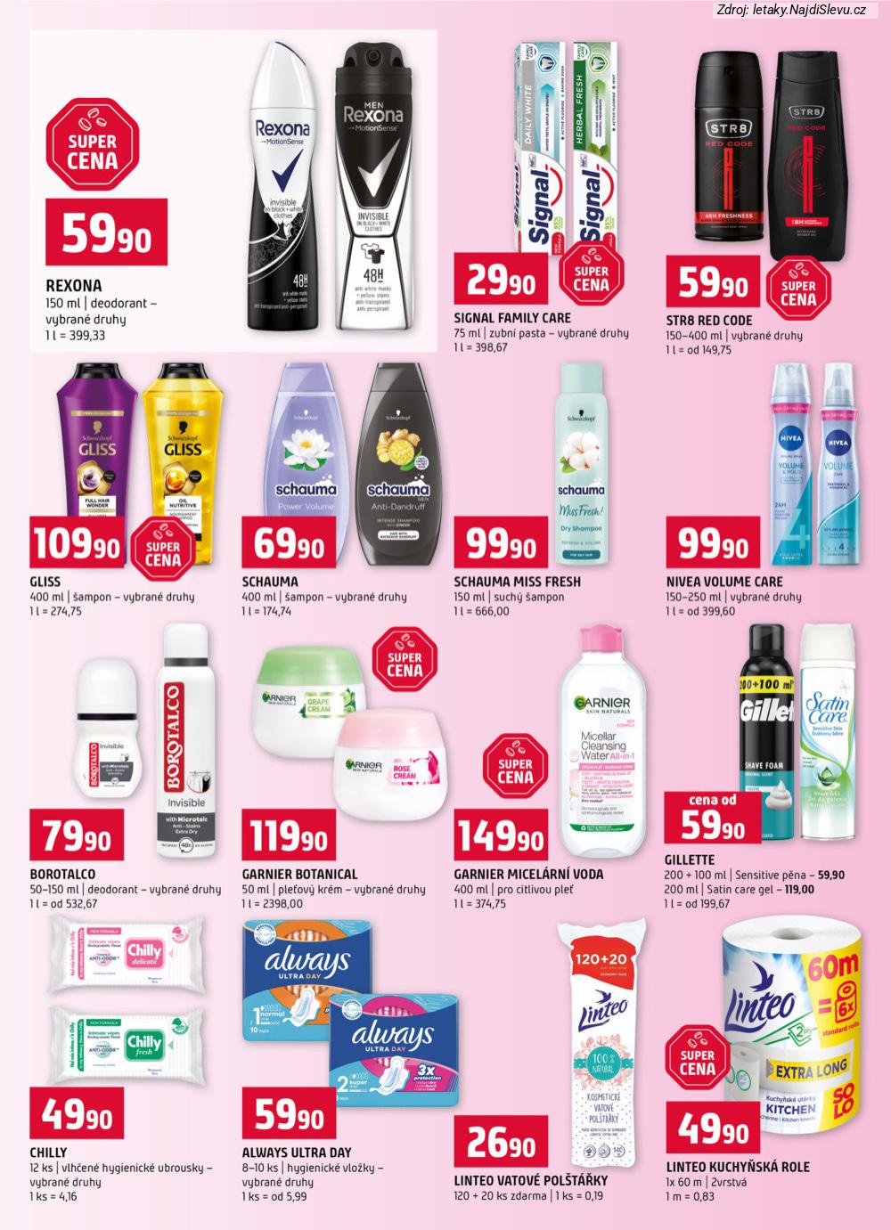 Let�k TERNO  (4. 2. - 10. 2. 2026) - str. 14: Linteo Vatov�, Linteo Kuchy�sk�, Always Ultra, Gillette