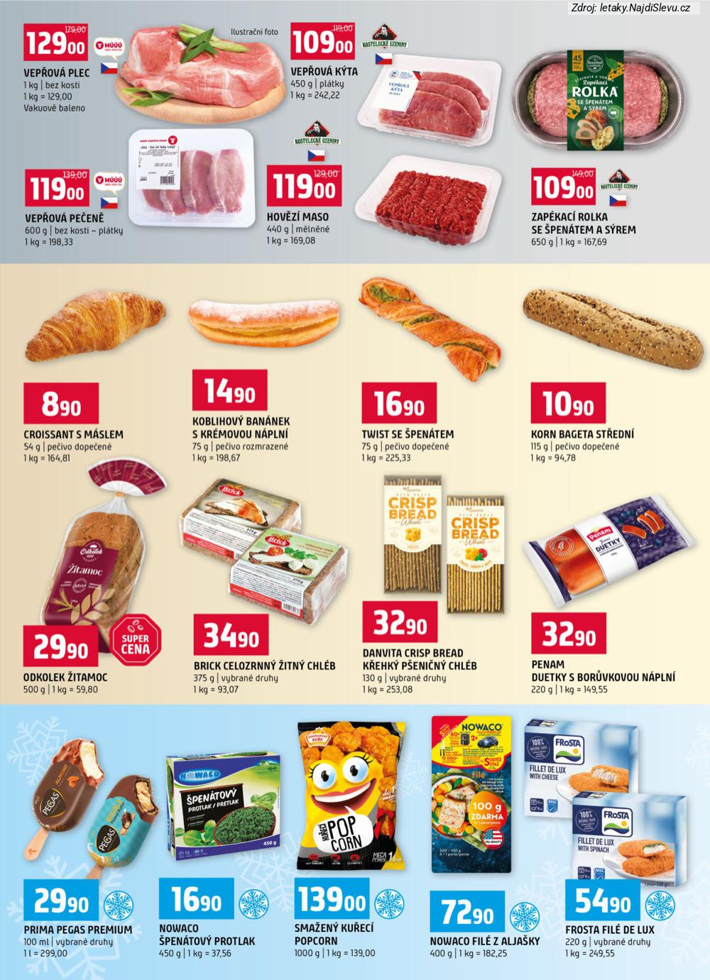 Let�k TERNO  (4. 2. - 10. 2. 2026) - str. 3: Nowaco Fil�, Sma�en� ku�ec�, Frosta Fil�, Nowaco �pen�tov�