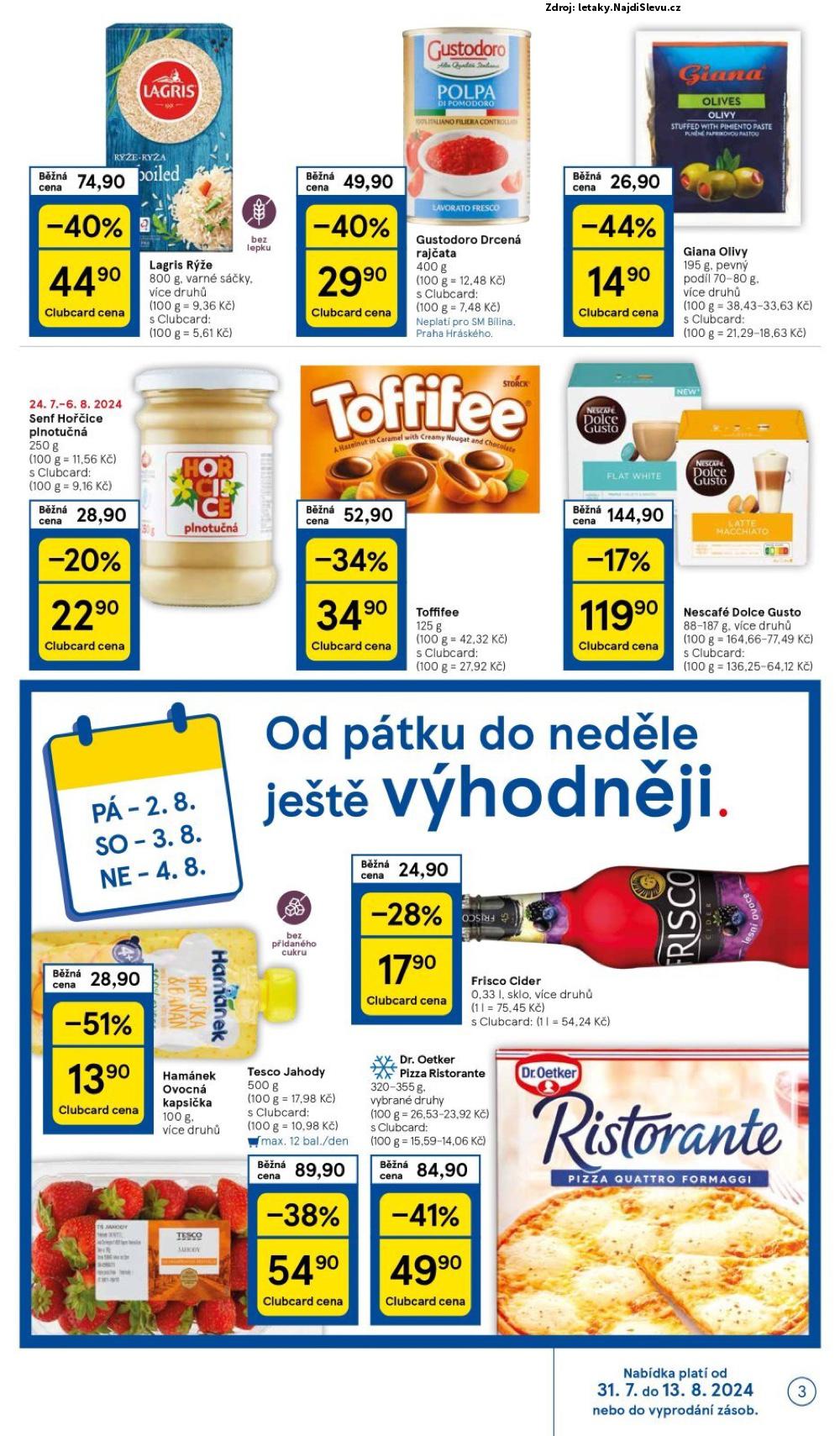 Strana 3 - leták Tesco (31. 7. - 6. 8. 2024)