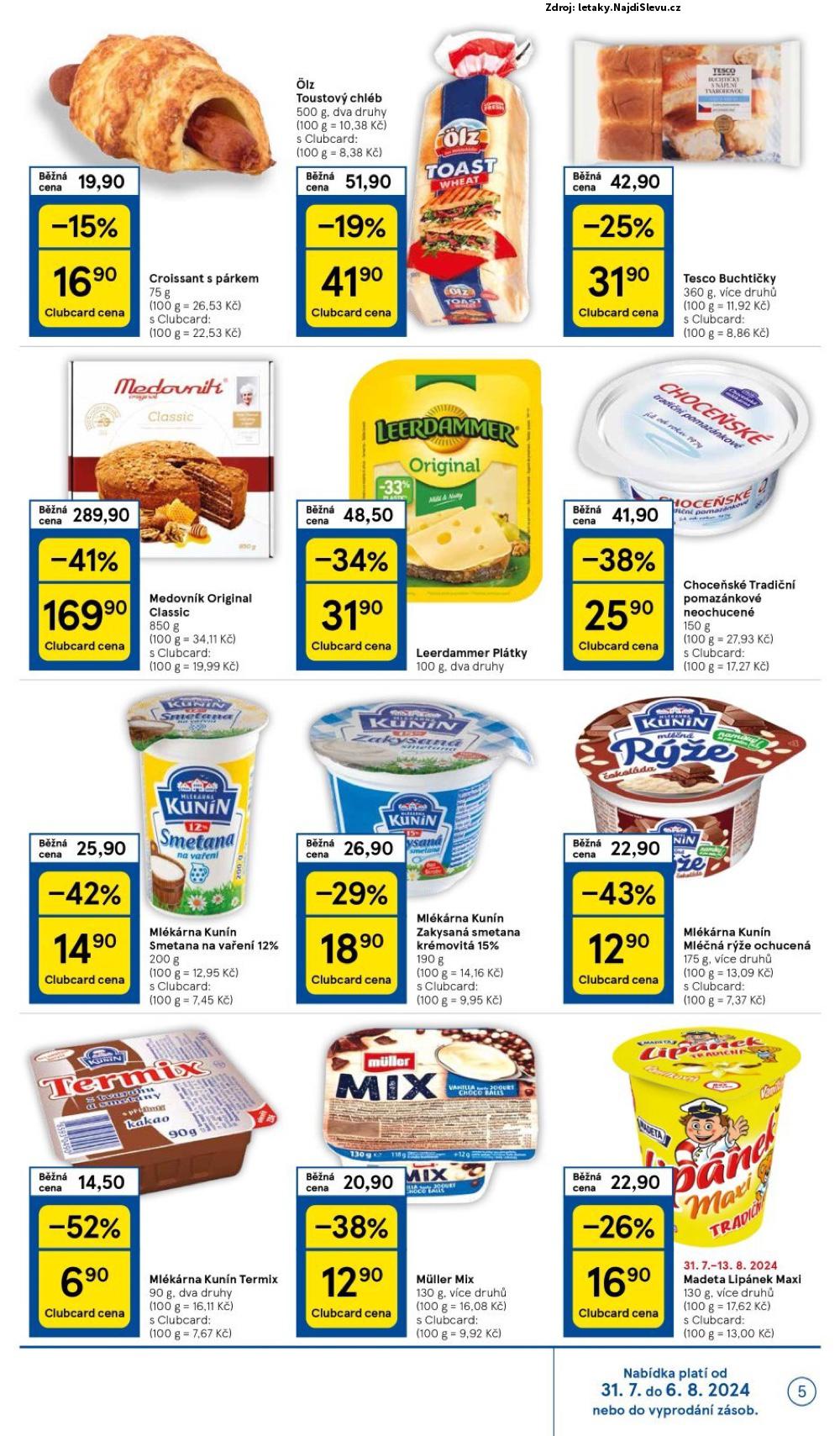 Strana 5 - leták Tesco (31. 7. - 6. 8. 2024)