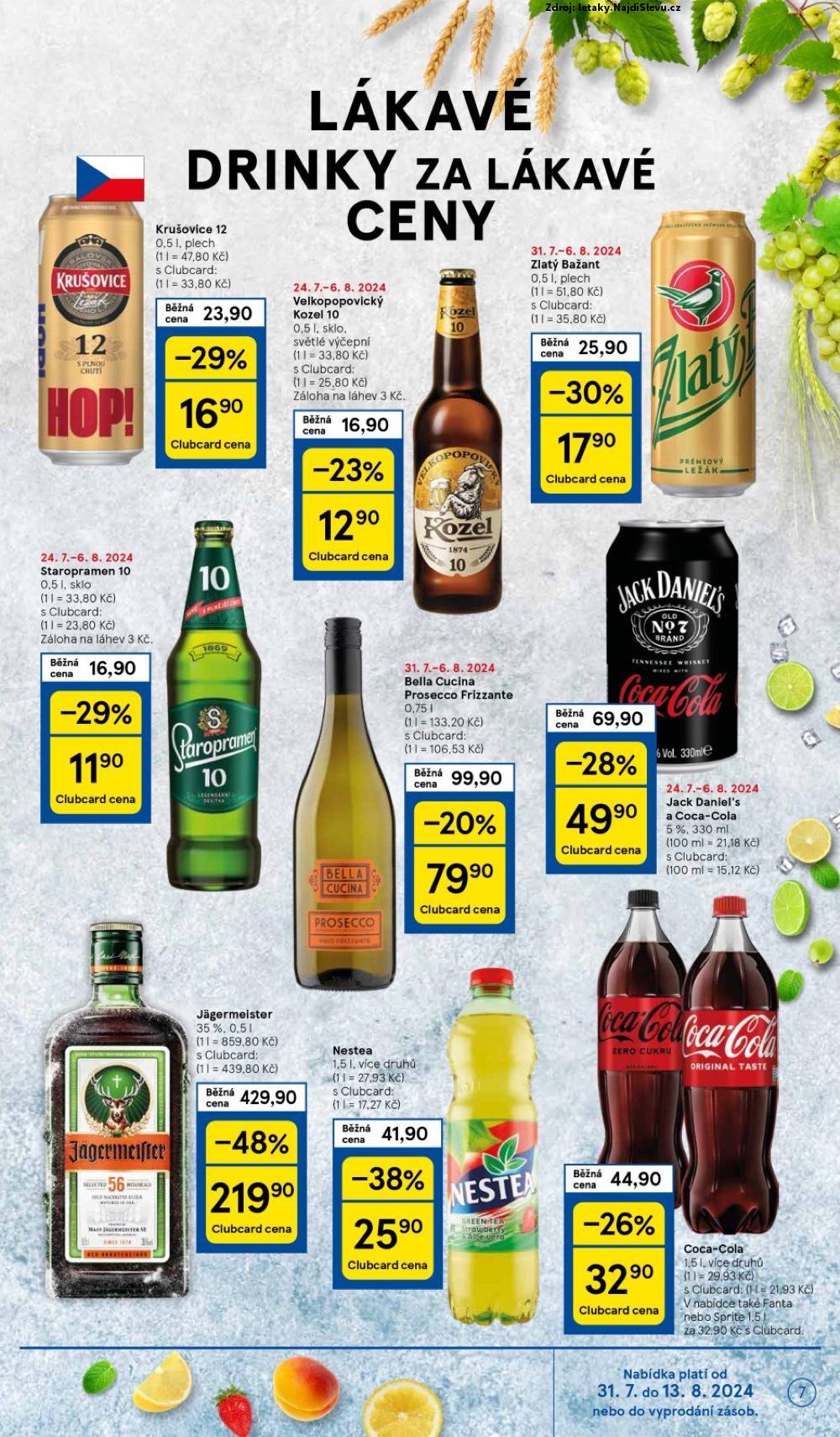 Strana 7 - leták Tesco (31. 7. - 6. 8. 2024)
