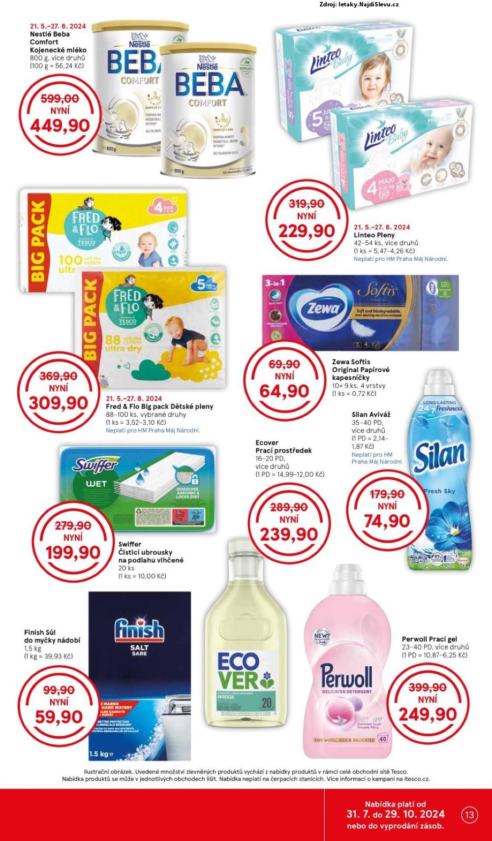 Strana 13 - leták Tesco (31. 7. - 6. 8. 2024)