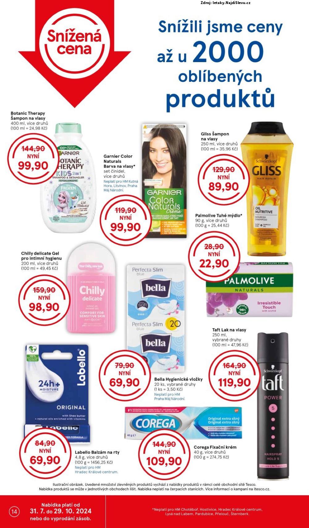 Strana 14 - leták Tesco (31. 7. - 6. 8. 2024)