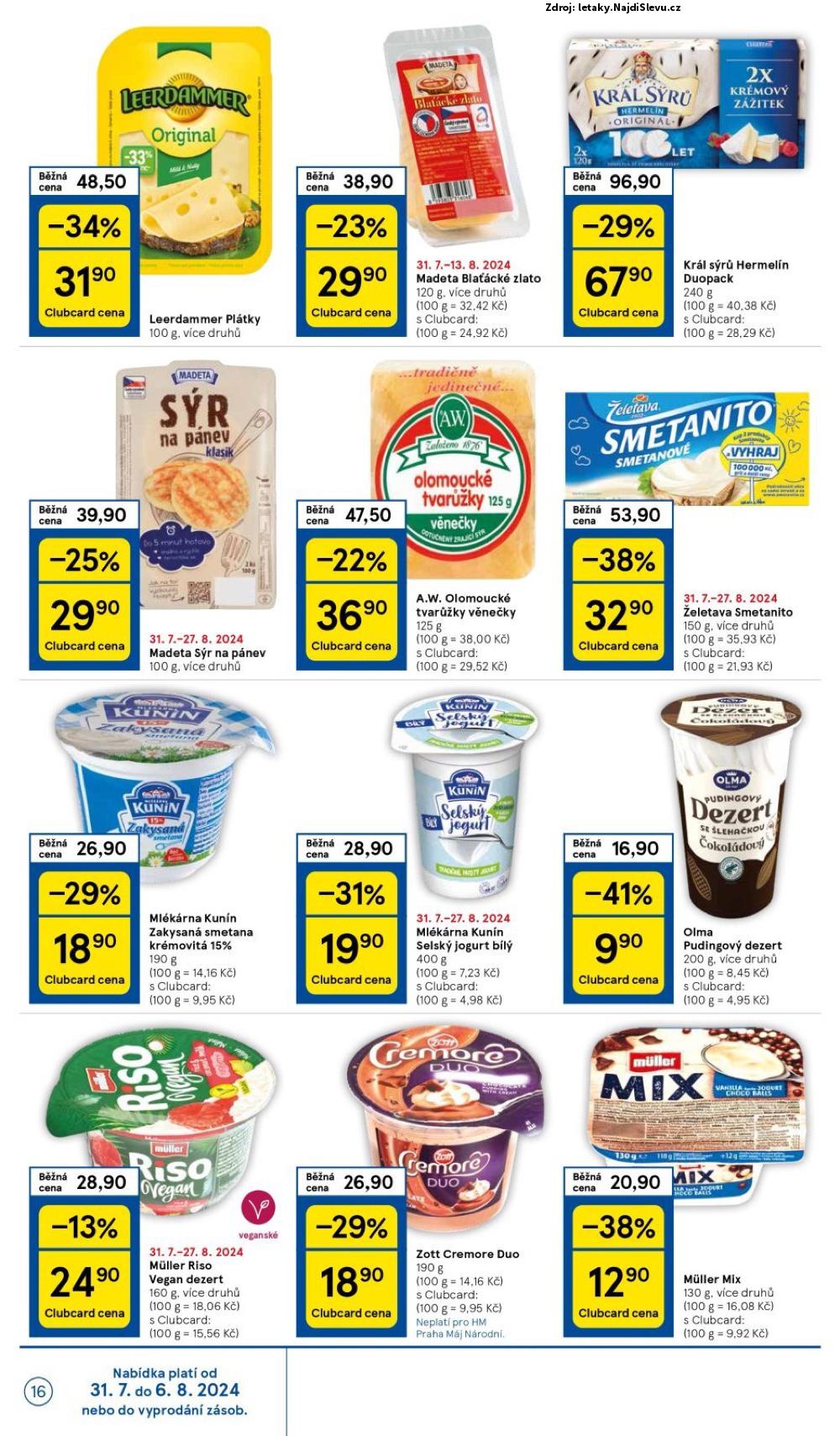 Strana 16 - leták Tesco (31. 7. - 6. 8. 2024)